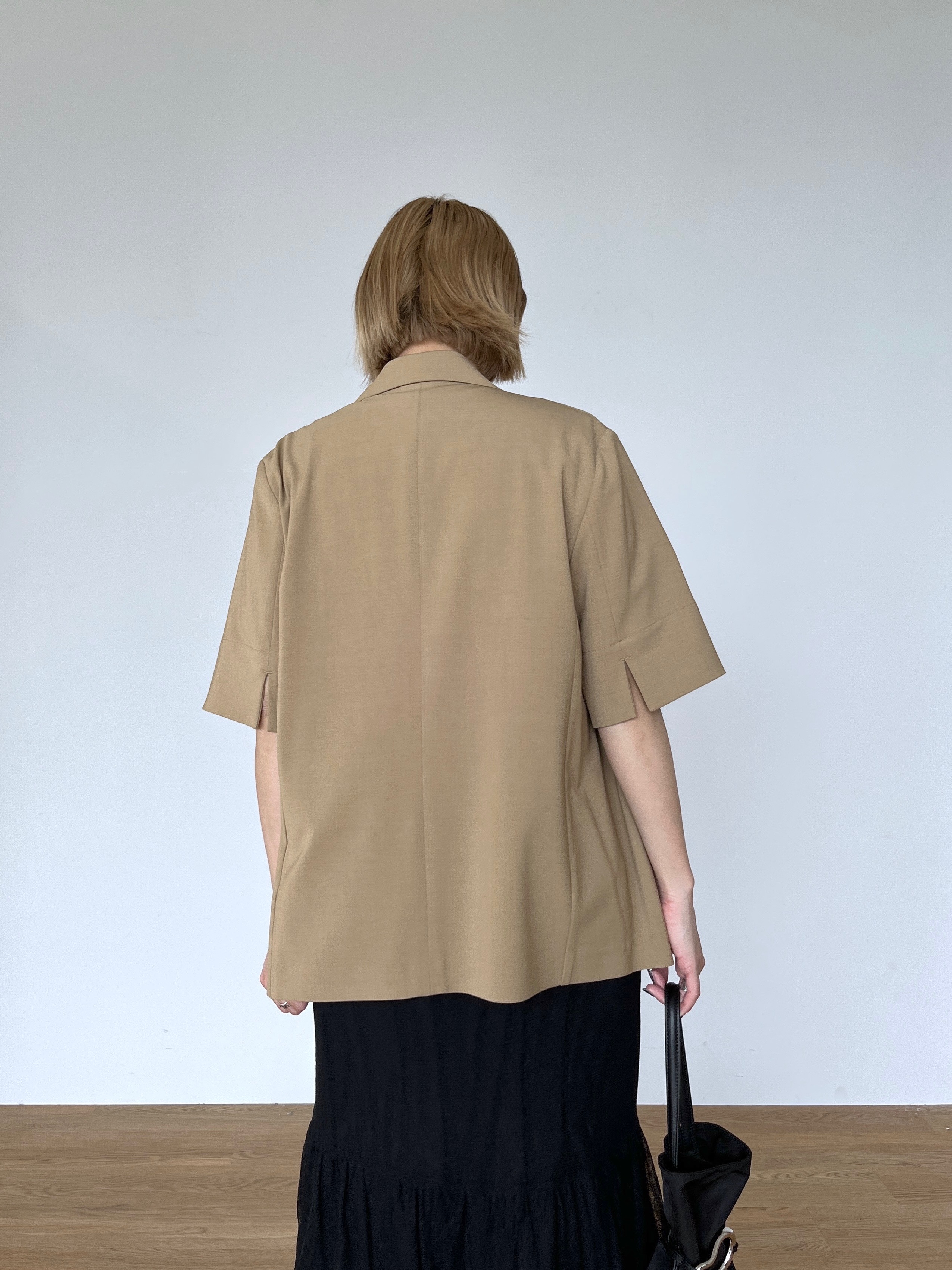 Harukaさんの「INDIVI｜Comfy SET UP｜ハーフスリーブジャケット【セットアップ対応／通勤／接触冷感／UVカット】」を使ったコーディネート