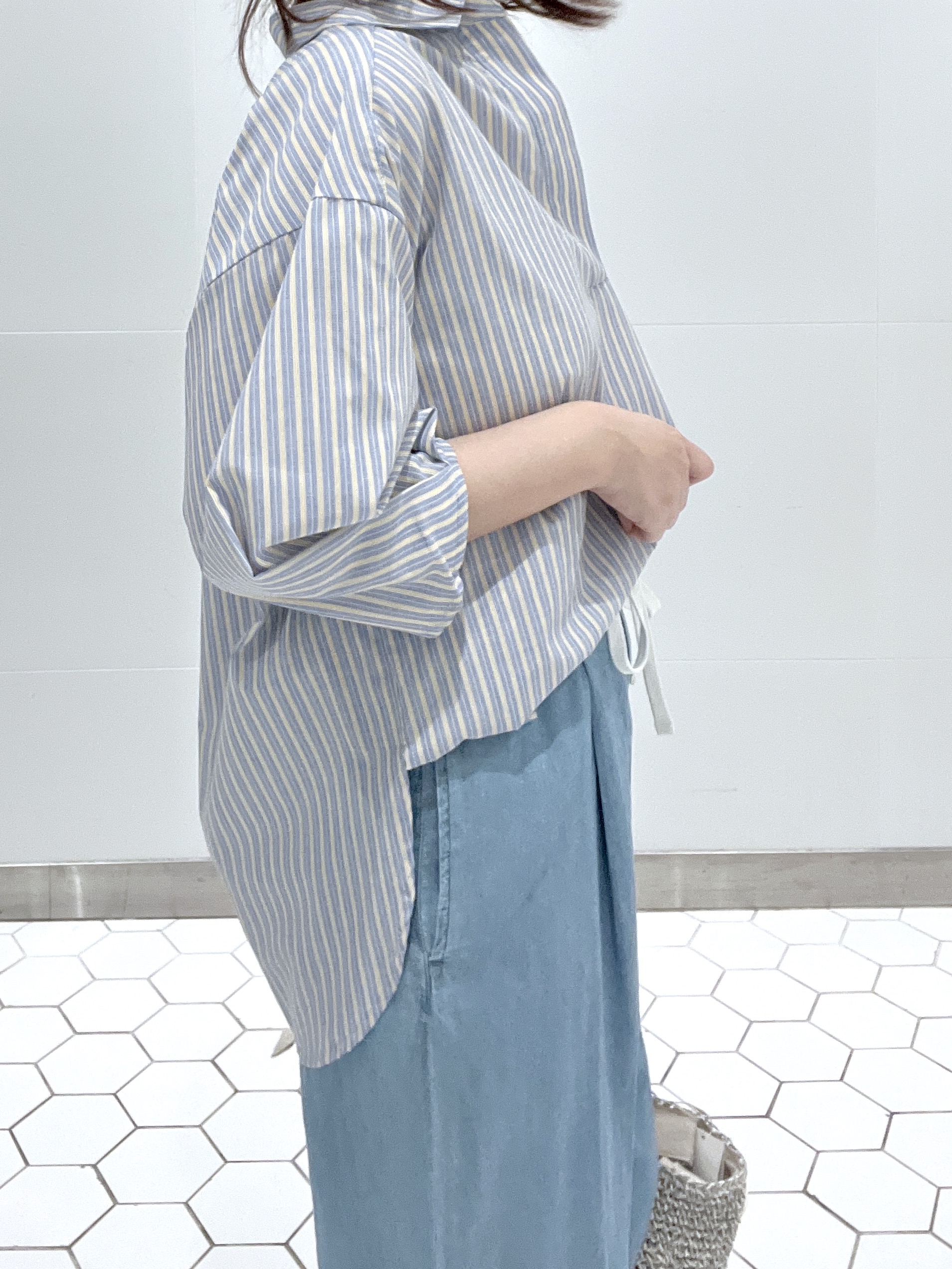 Makinoさんの「Dessin｜【洗える】スキッパーシャツブラウス」を使ったコーディネート