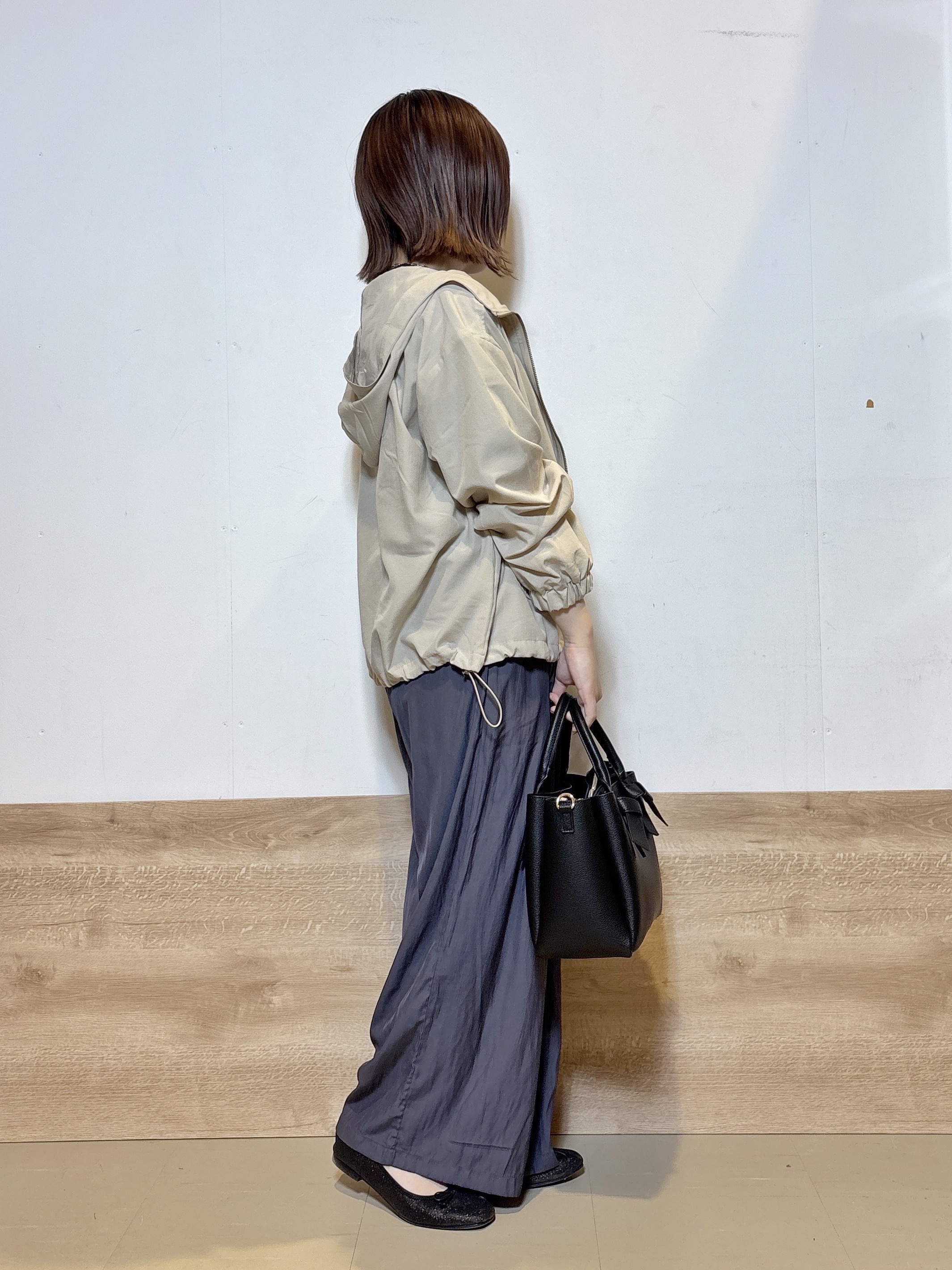 るねさんの「SHOO･LA･RUE｜【S-LL/洗濯機可】ニュアンスボーダー シアーニットポロ」を使ったコーディネート