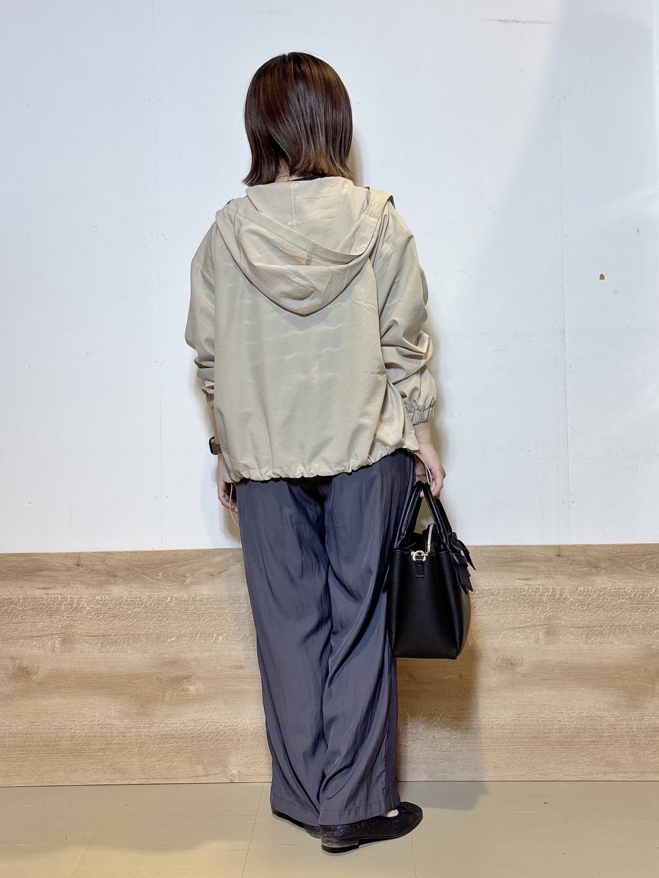 るねさんの「SHOO･LA･RUE｜【S-LL/洗濯機可】ニュアンスボーダー シアーニットポロ」を使ったコーディネート