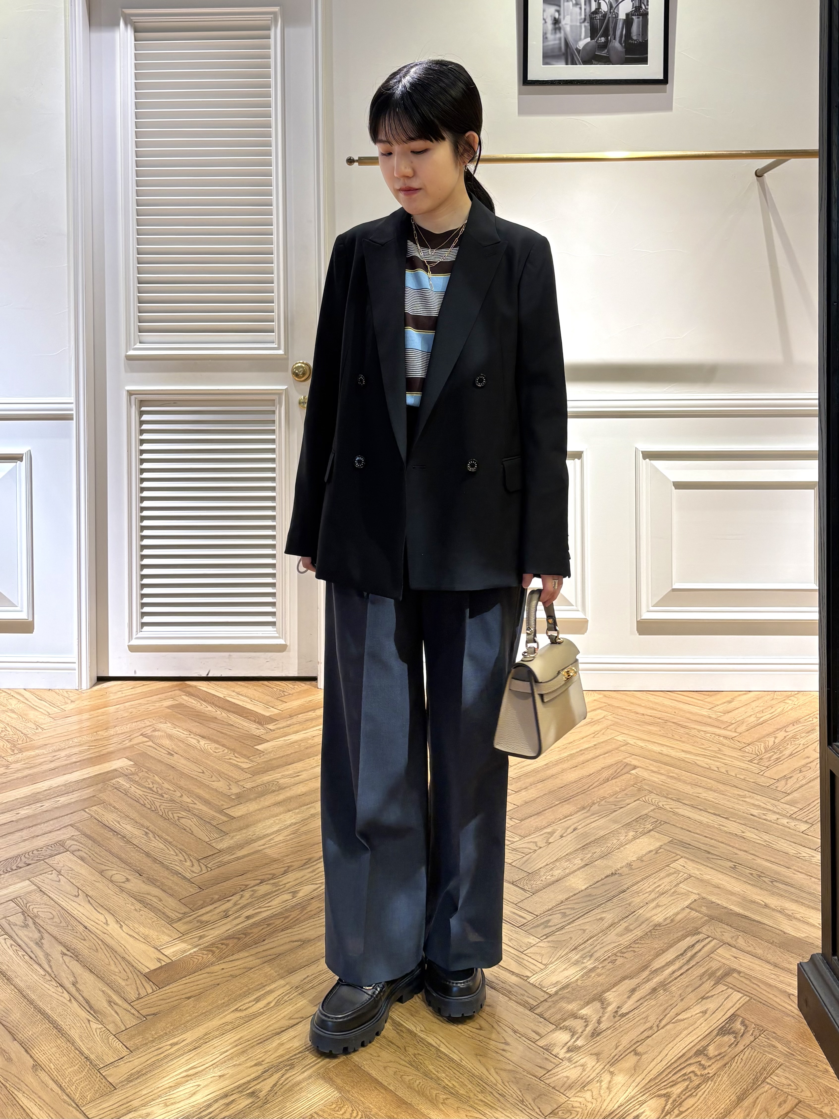 cocoさんの「DRESSTERIOR｜【otonaMUSE5月号掲載／セットアップ可】ウォッシャブルワイドタックパンツ」を使ったコーディネート