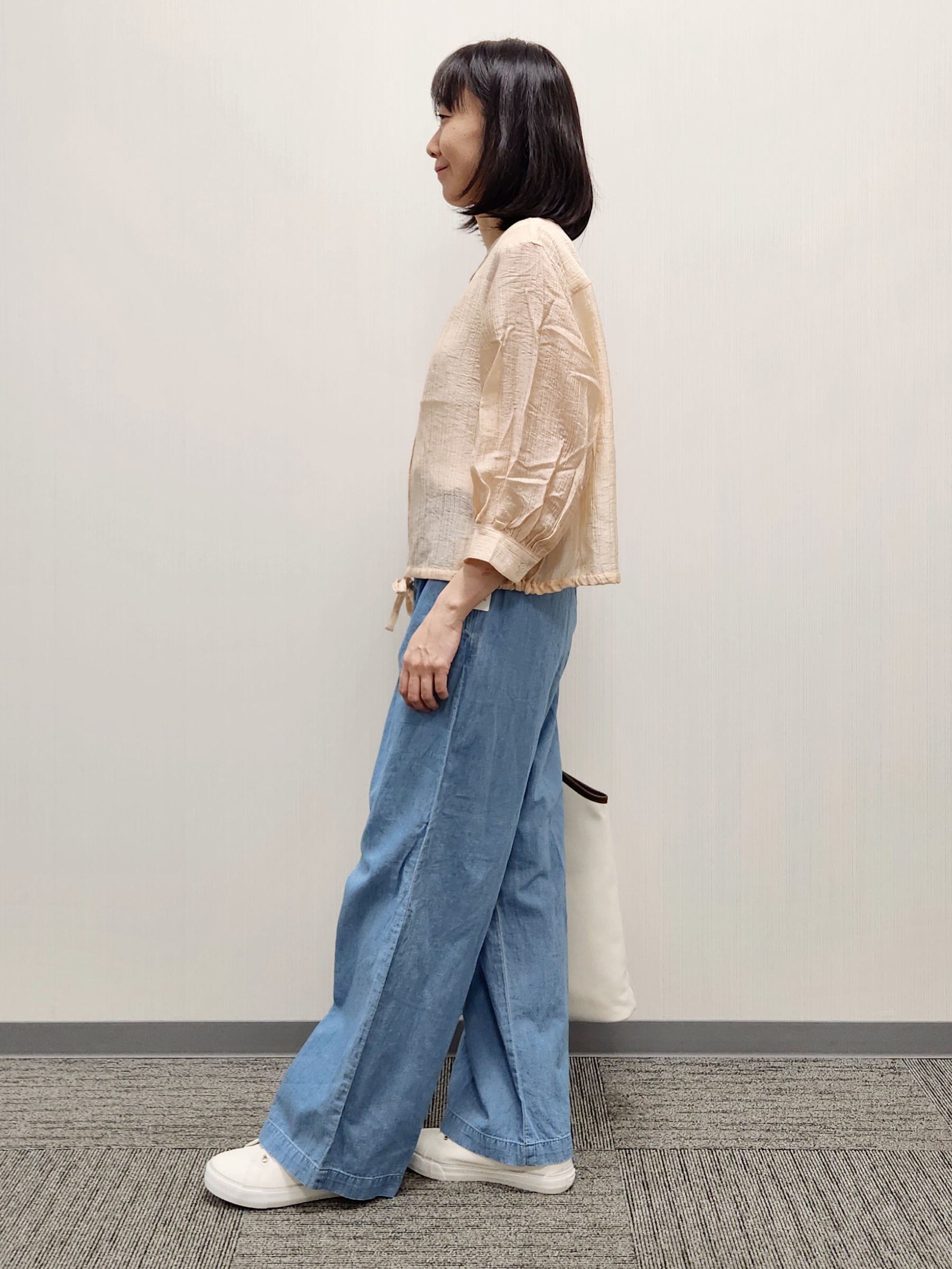 naraさんの「Dessin｜【洗える】シアードロストブラウス」を使ったコーディネート