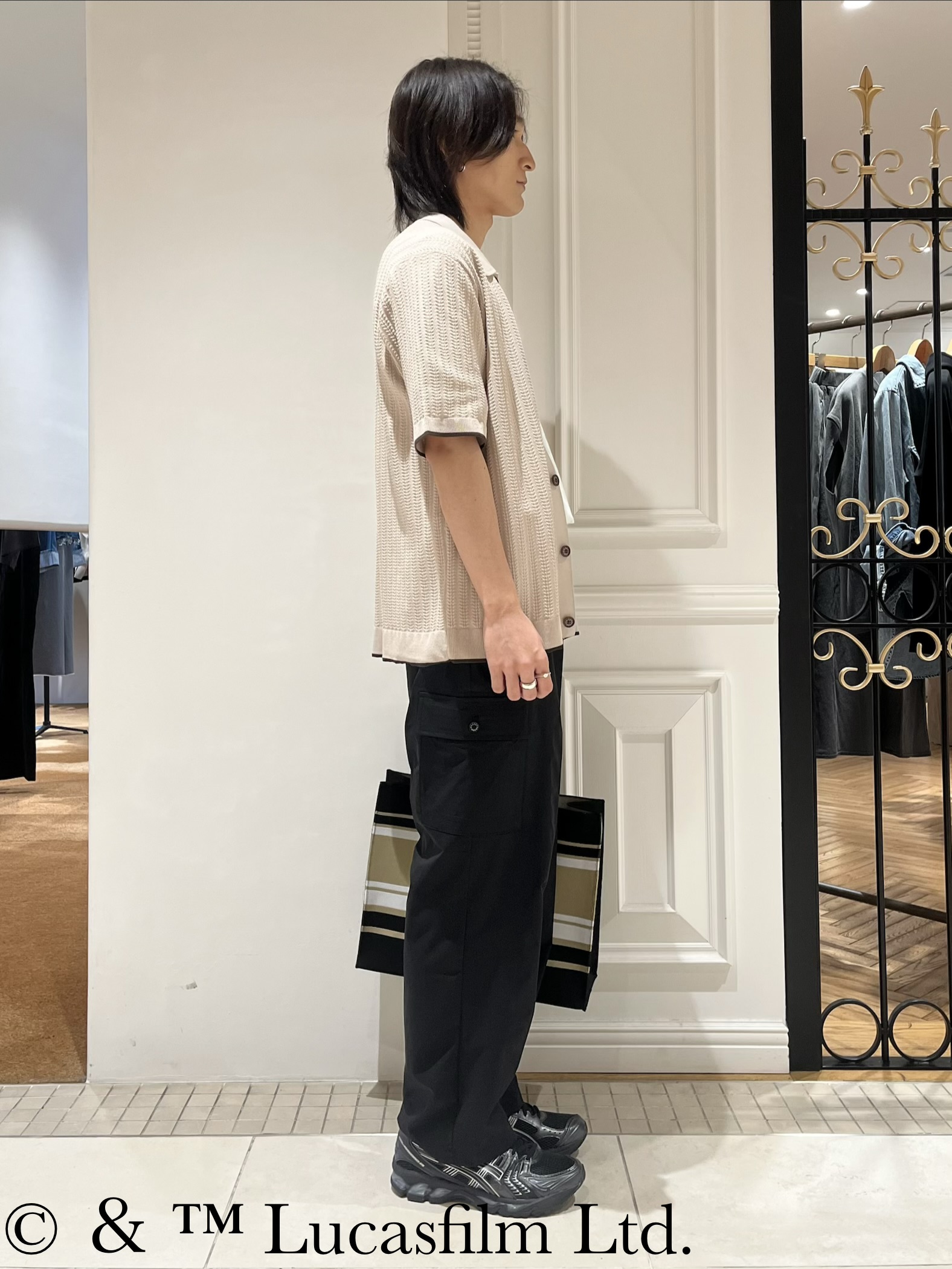 Watanabeさんの「DRESSTERIOR｜【Safari5月号掲載】ウォッシャブル キューバニットシャツ」を使ったコーディネート