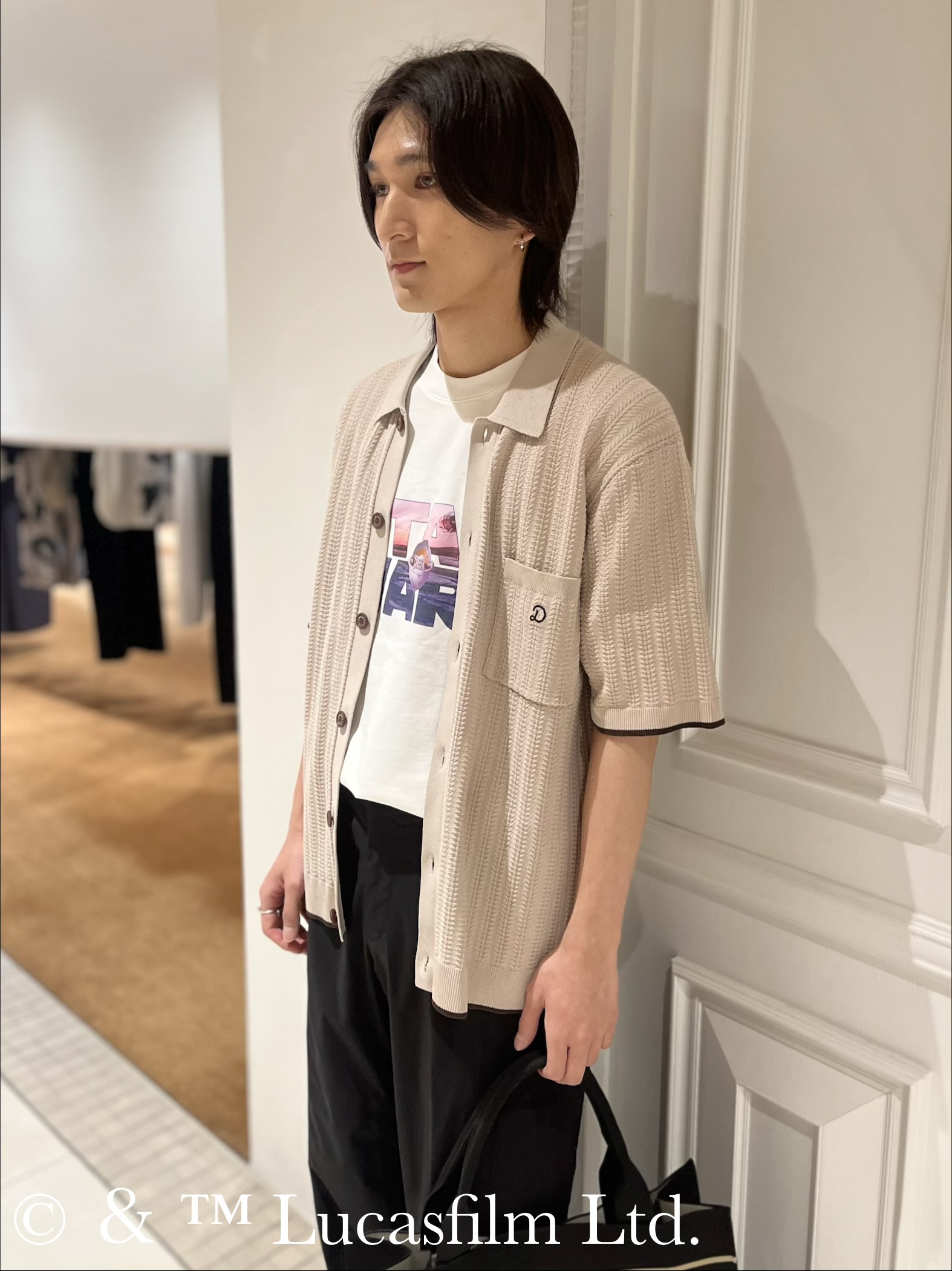 Watanabeさんの「DRESSTERIOR｜【Safari5月号掲載】ウォッシャブル キューバニットシャツ」を使ったコーディネート