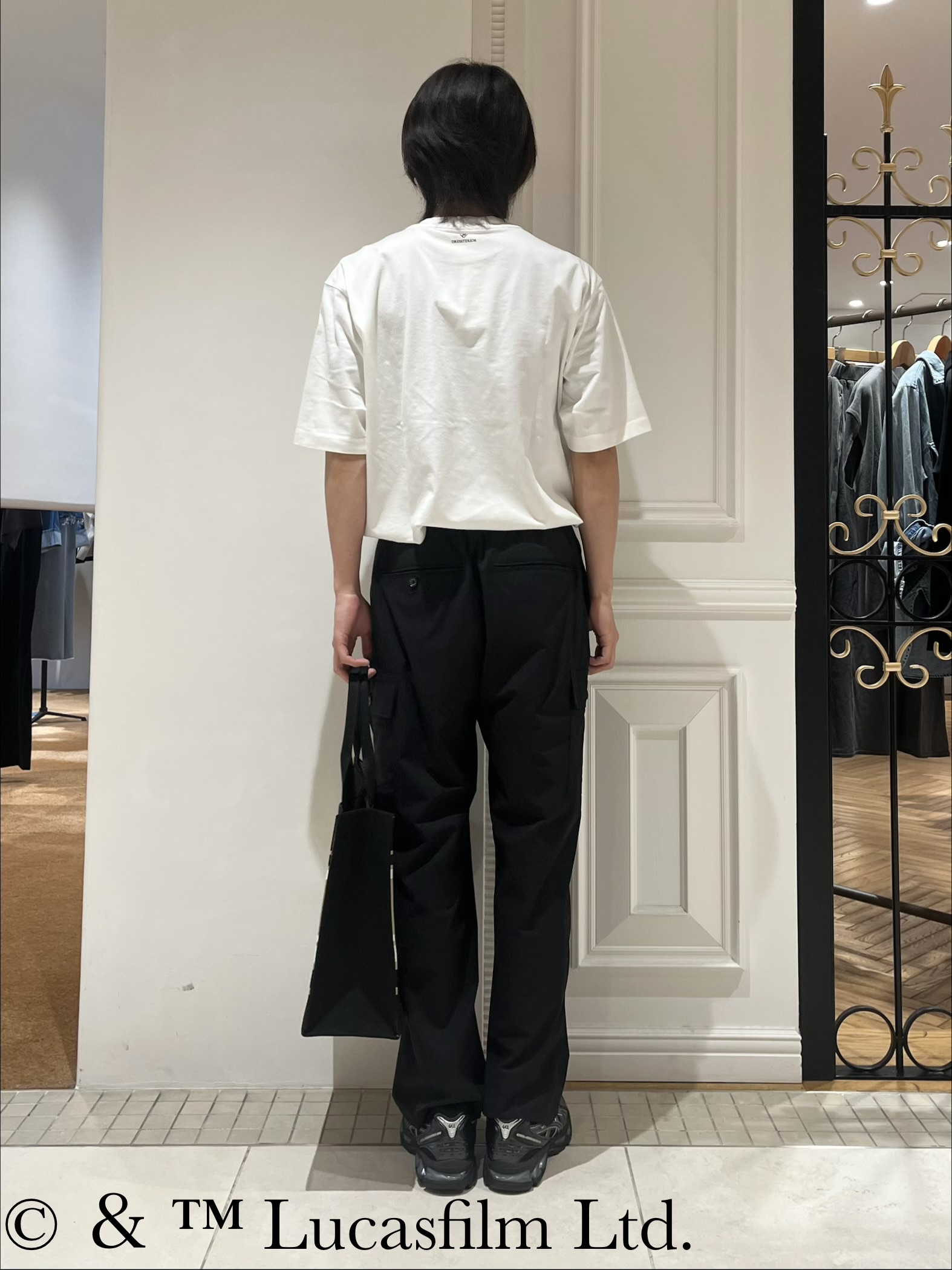 Watanabeさんの「DRESSTERIOR｜◆【接触冷感】STAR WARS ロゴTシャツ」を使ったコーディネート