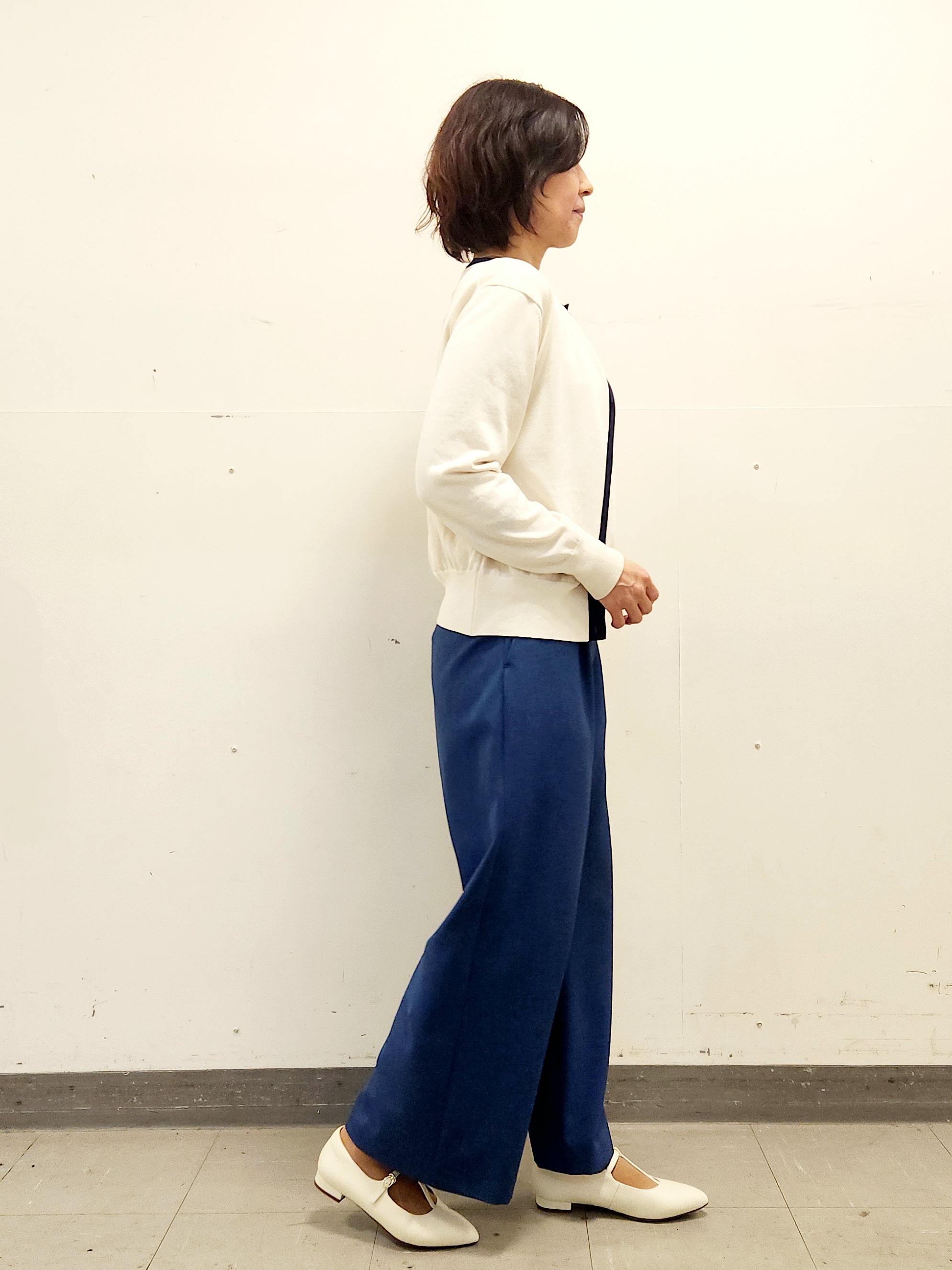 mayumayuさんの「Reflect｜【アンサンブル可】バイカラーカーディガン」を使ったコーディネート