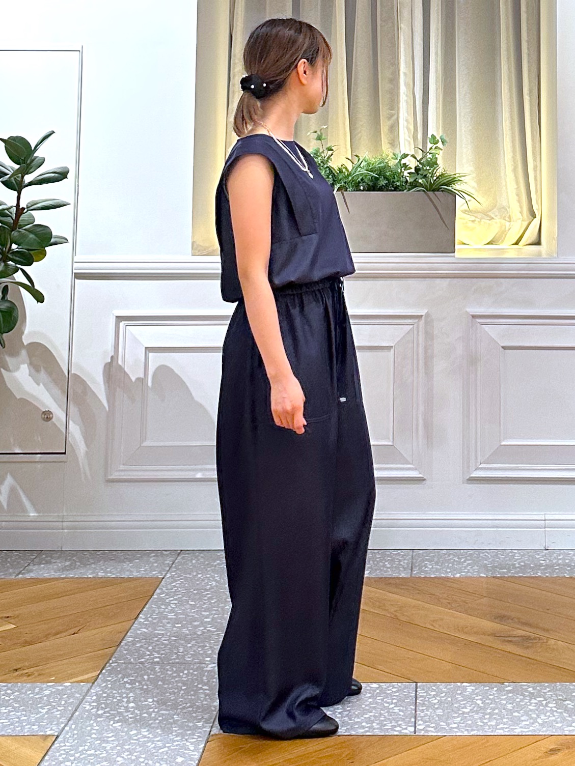 なべこさんの「DRESSTERIOR｜◆【ウォッシャブル】フレンチスリーブ コンビネゾン」を使ったコーディネート