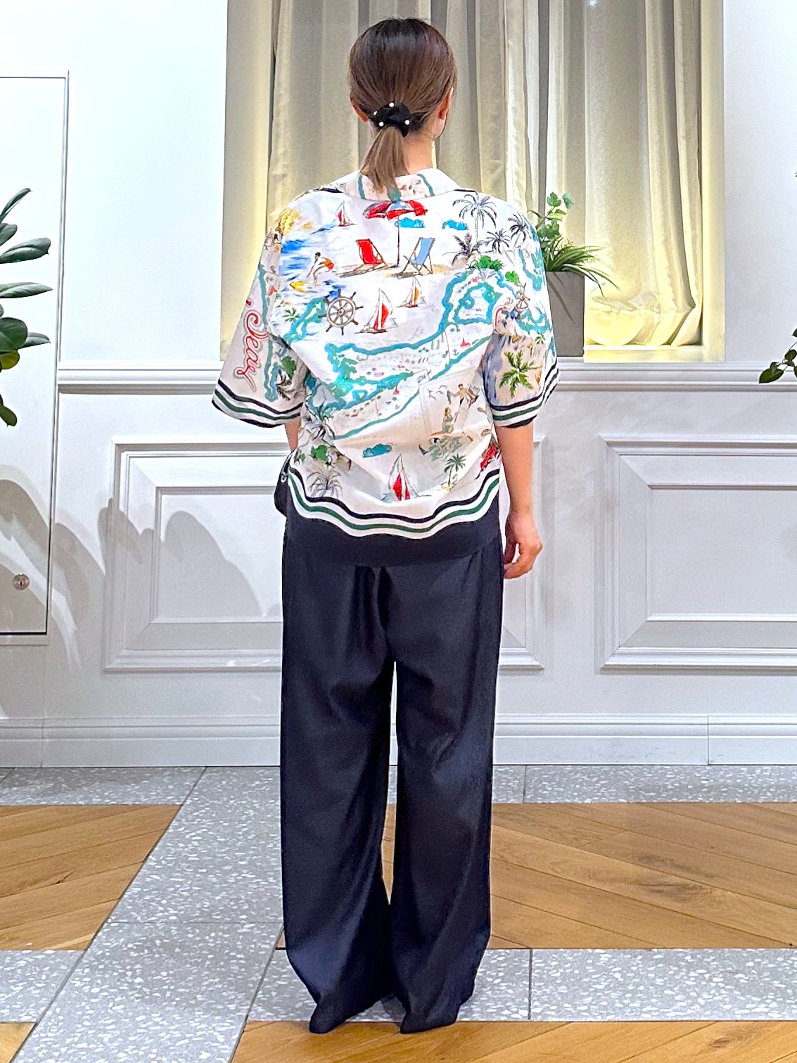 なべこさんの「DRESSTERIOR｜◆【ウォッシャブル】フレンチスリーブ コンビネゾン」を使ったコーディネート