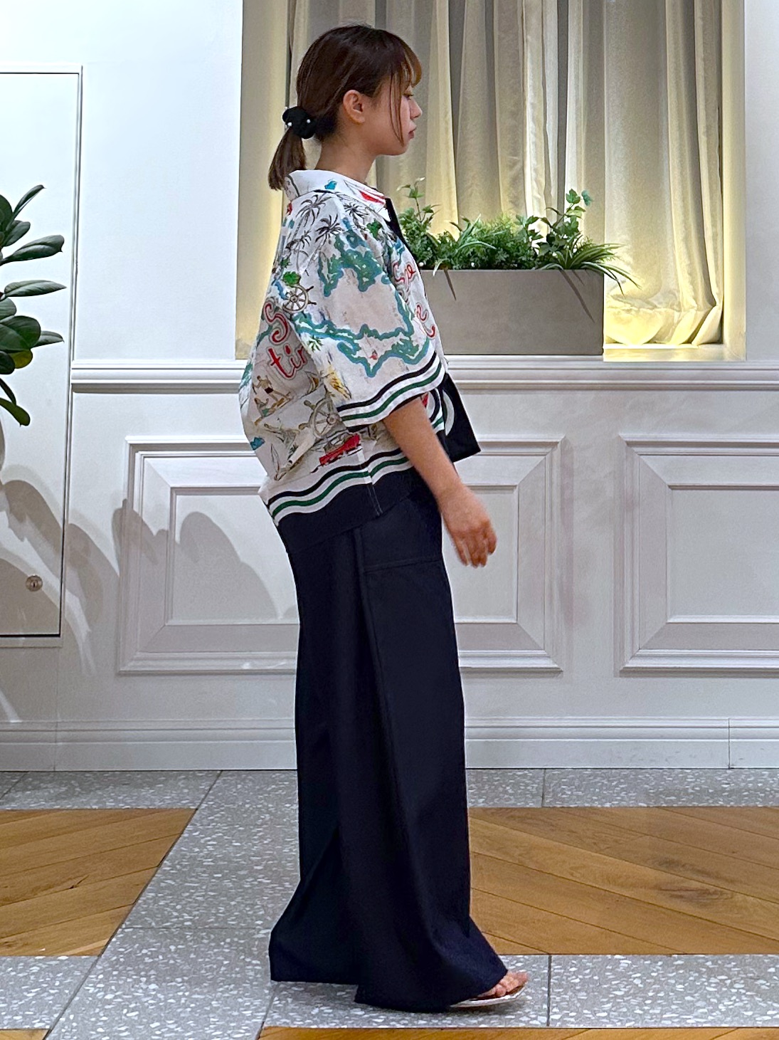 なべこさんの「DRESSTERIOR｜◆【ウォッシャブル】フレンチスリーブ コンビネゾン」を使ったコーディネート
