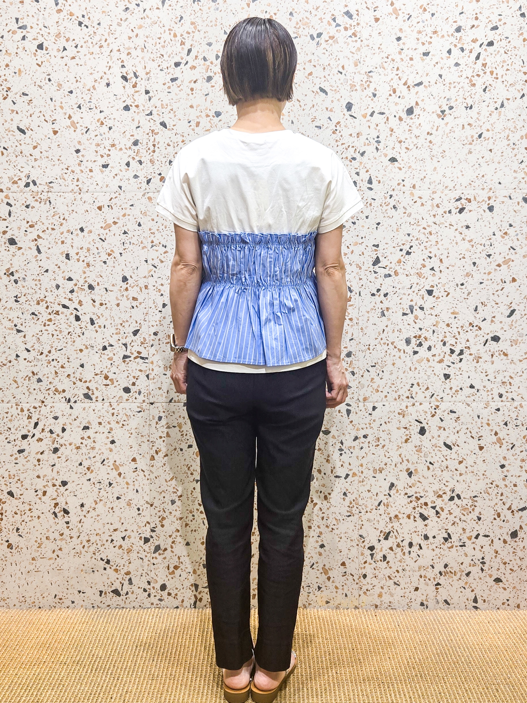 yoshimiさんの「OPAQUE.CLIP｜ビスチェドッキングTシャツ【洗濯機OK】」を使ったコーディネート