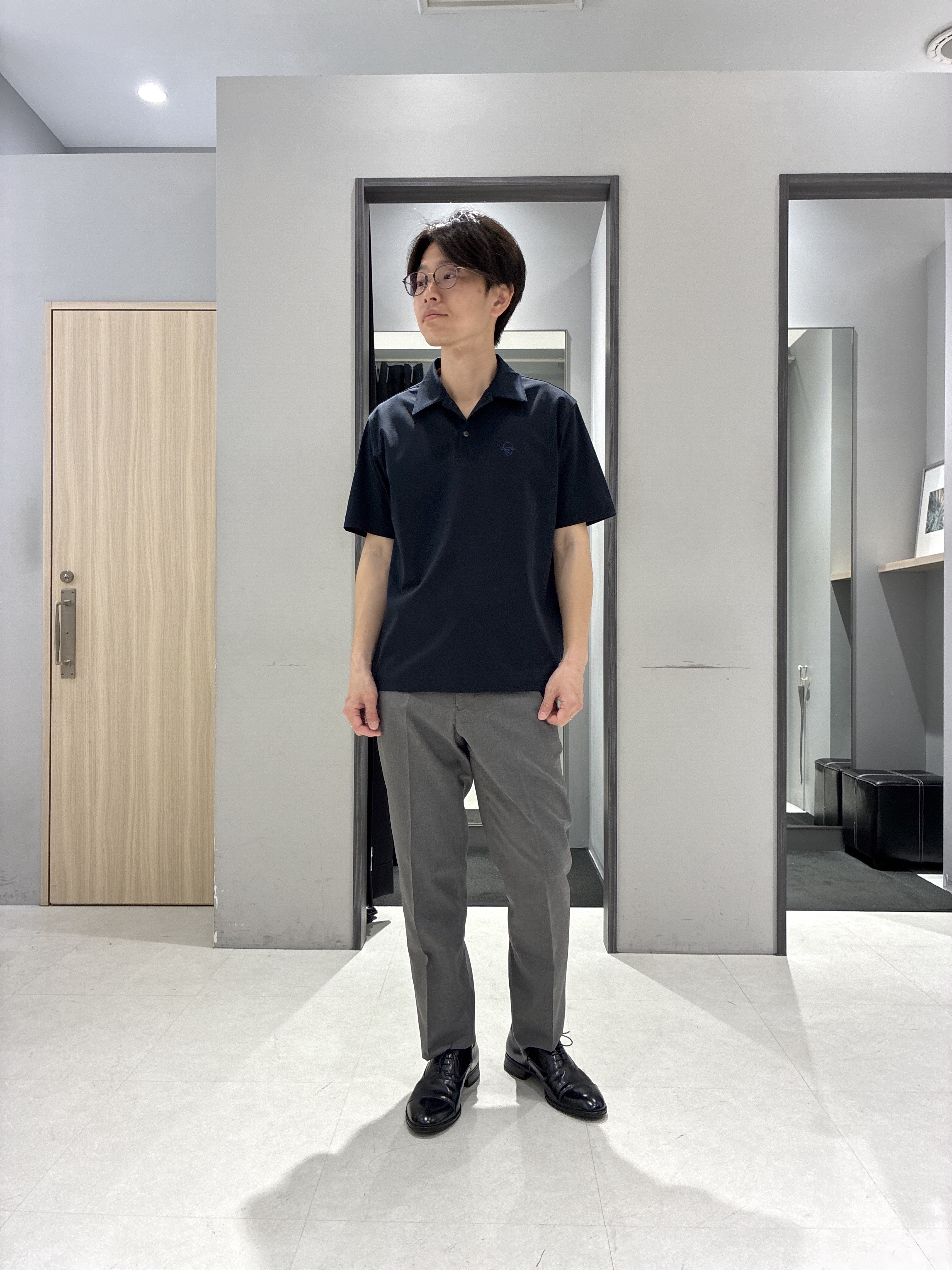 わいずみさんの「TAKEO KIKUCHI｜【抗菌防臭】COOL DOTS（R）ドビープリント ジャケット」を使ったコーディネート