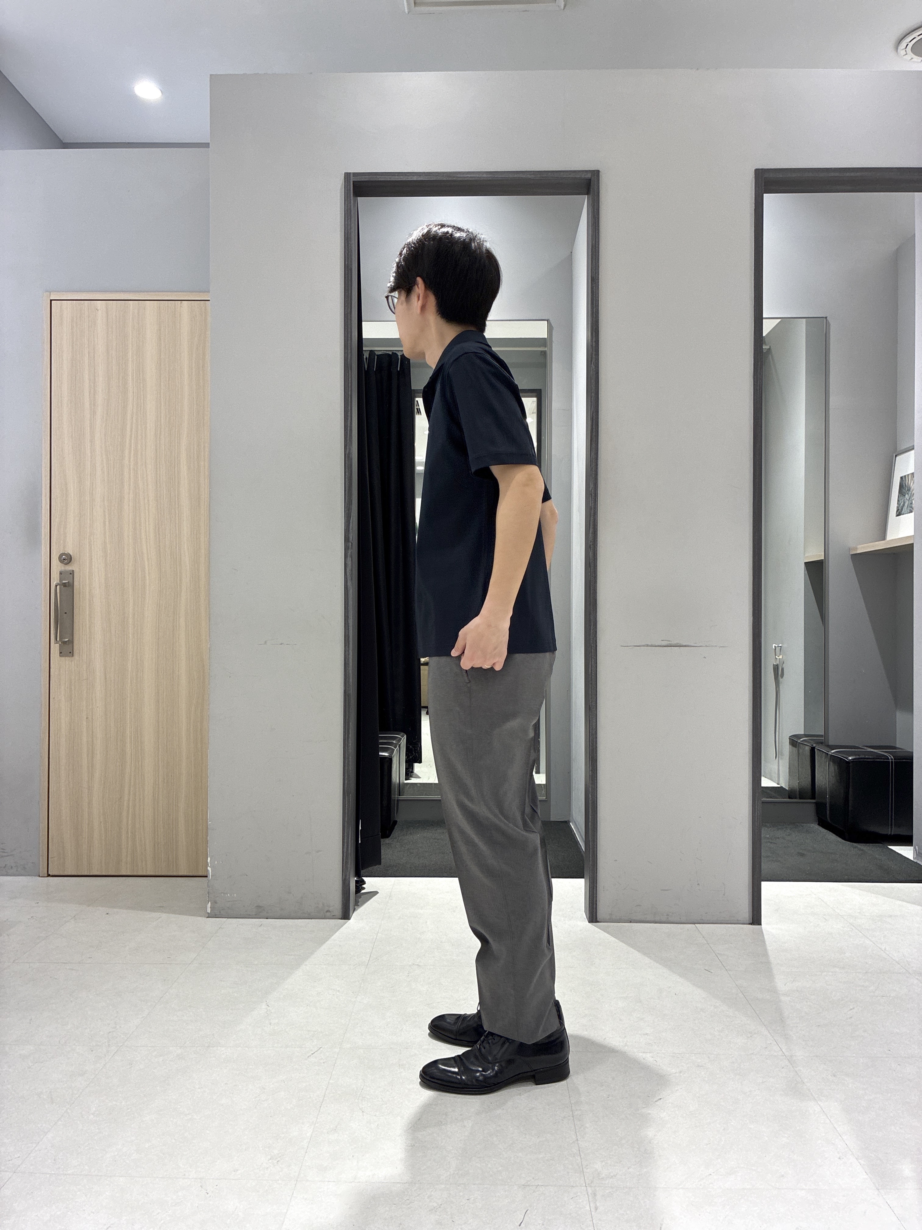 わいずみさんの「TAKEO KIKUCHI｜【抗菌防臭】COOL DOTS（R）ドビープリント ジャケット」を使ったコーディネート