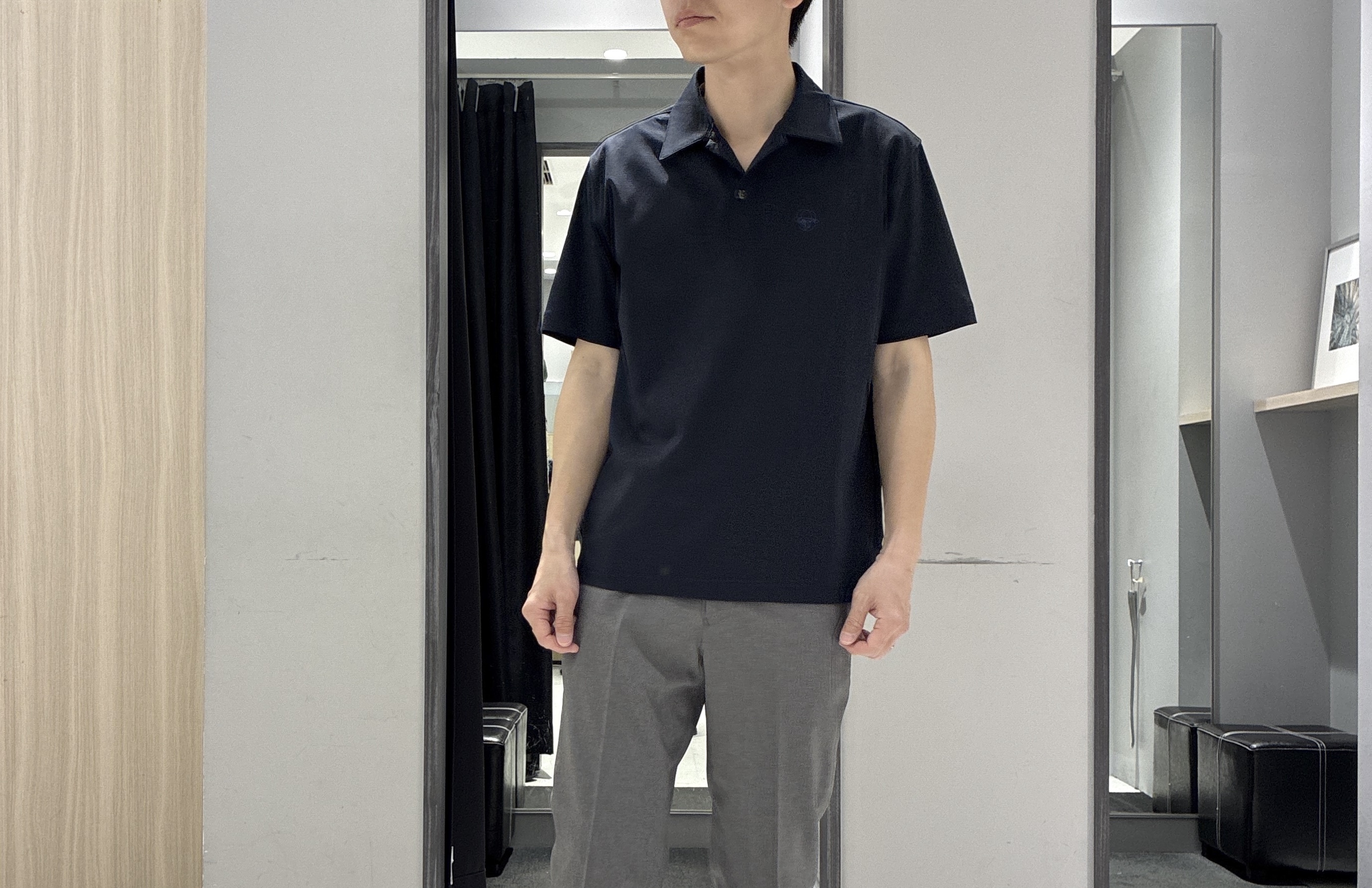 わいずみさんの「TAKEO KIKUCHI｜【抗菌防臭】COOL DOTS（R）ドビープリント ジャケット」を使ったコーディネート