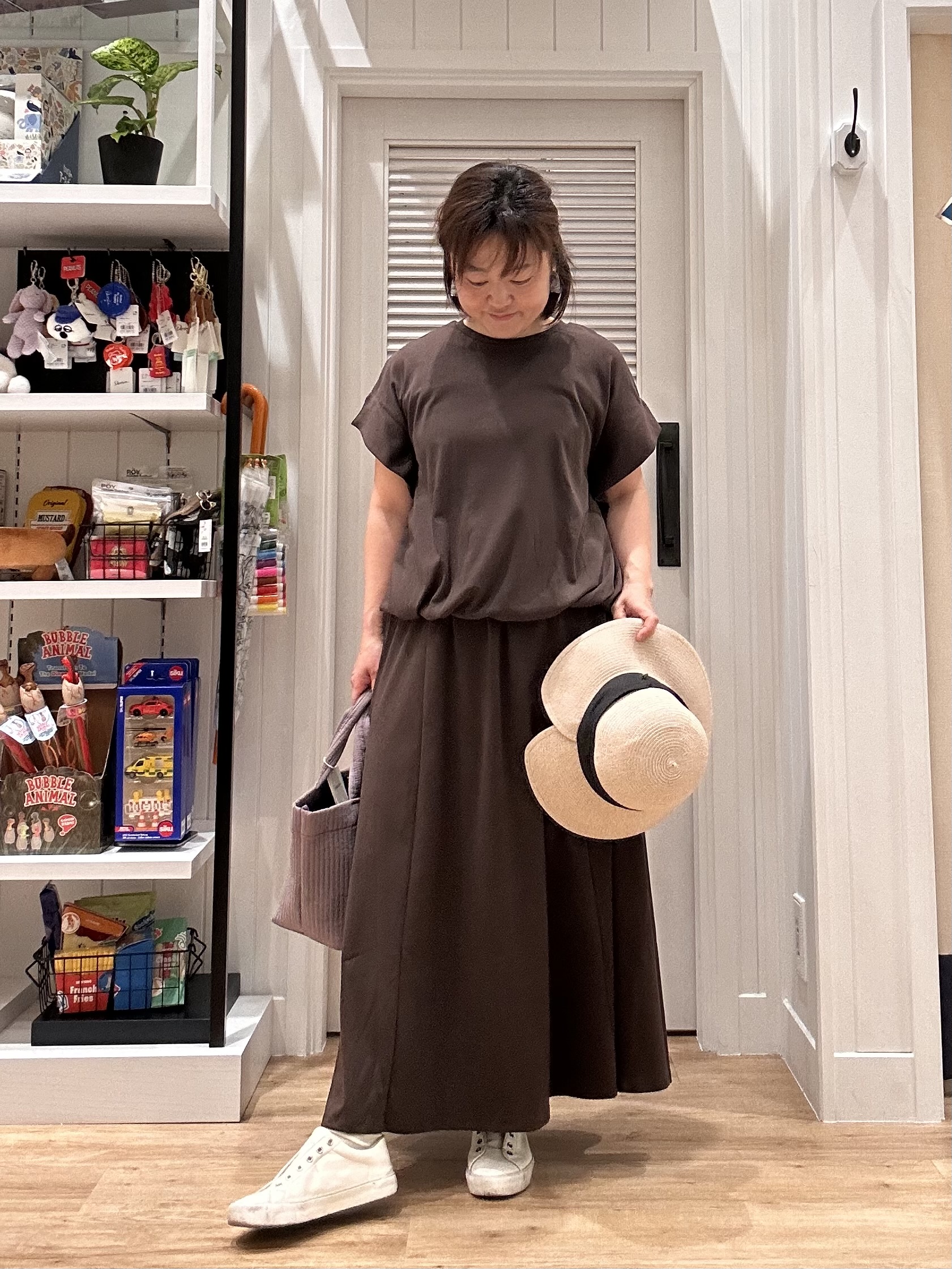 Aiさんの「Dessin｜【軽量】ヌビトートバッグ」を使ったコーディネート