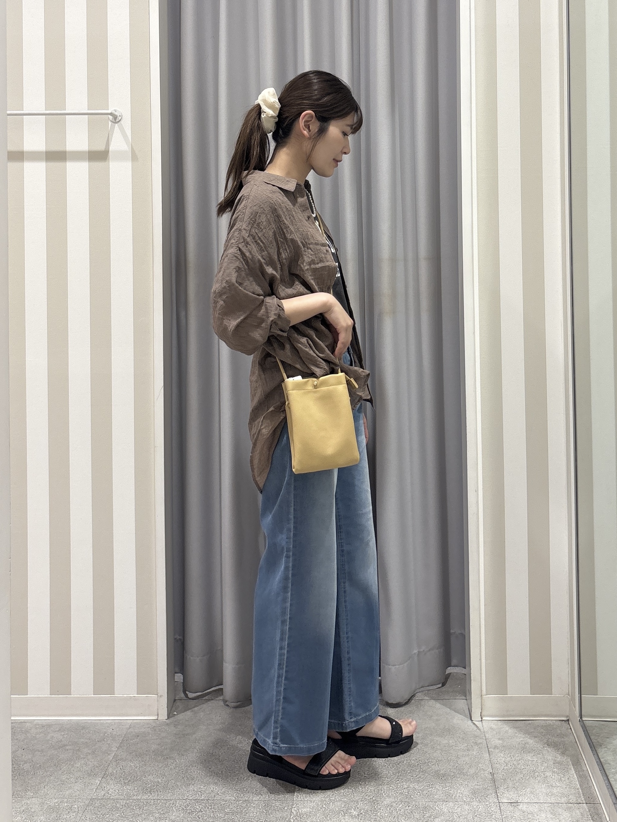 Rikaさんの「SHOO･LA･RUE｜【綿100%/S-LL/プチプラ】ゆるシルエット シンプルTシャツ」を使ったコーディネート