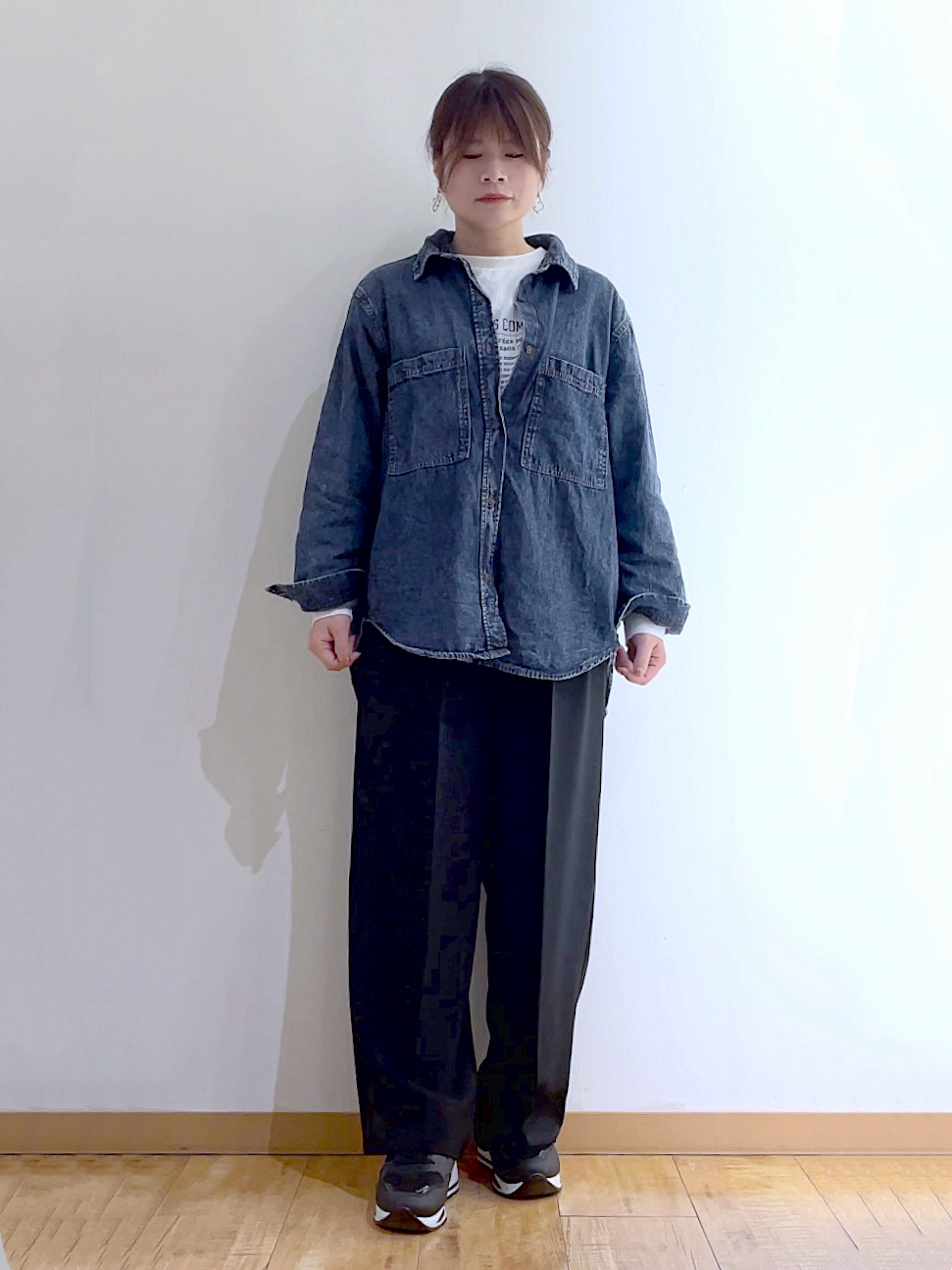 かのさんの「SHOO･LA･RUE｜【綿100％/S-LL/プチプラ】選べる3柄 プリントアソートロンT」を使ったコーディネート