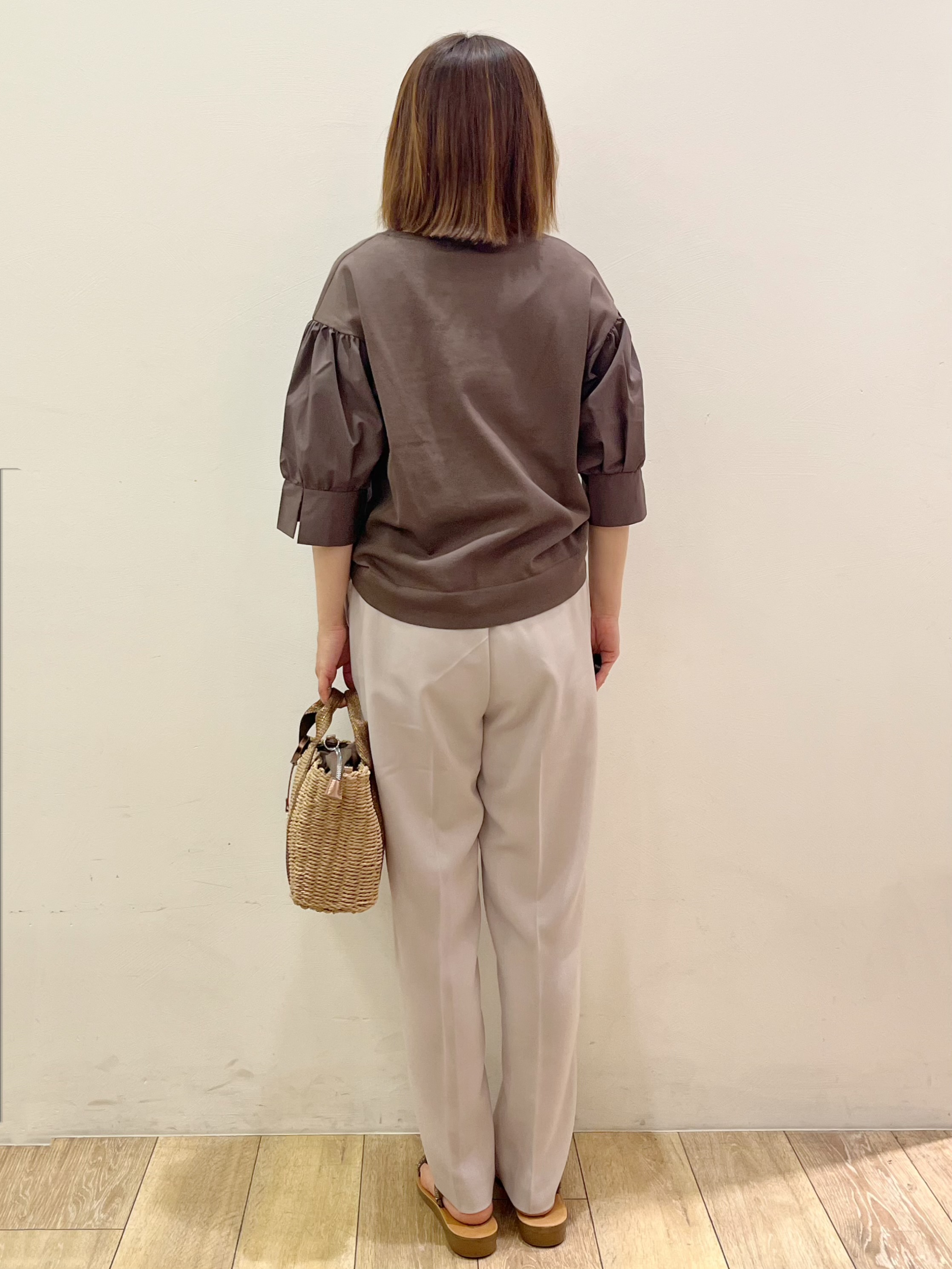 kcさんの「OPAQUE.CLIP｜ボリュームスリーブドッキングニット」を使ったコーディネート