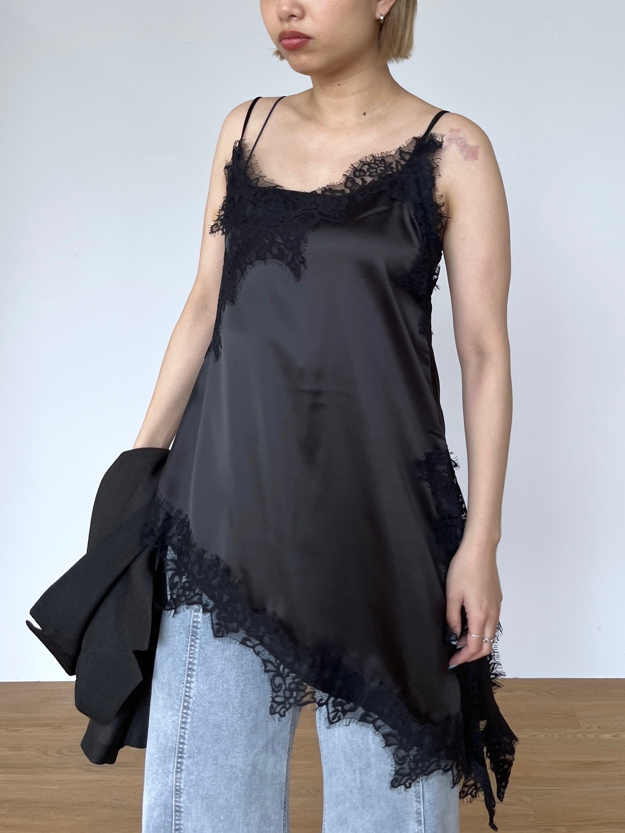 Harukaさんの「INDIVI｜ワッシャーシアー半袖ダブルジャケット」を使ったコーディネート