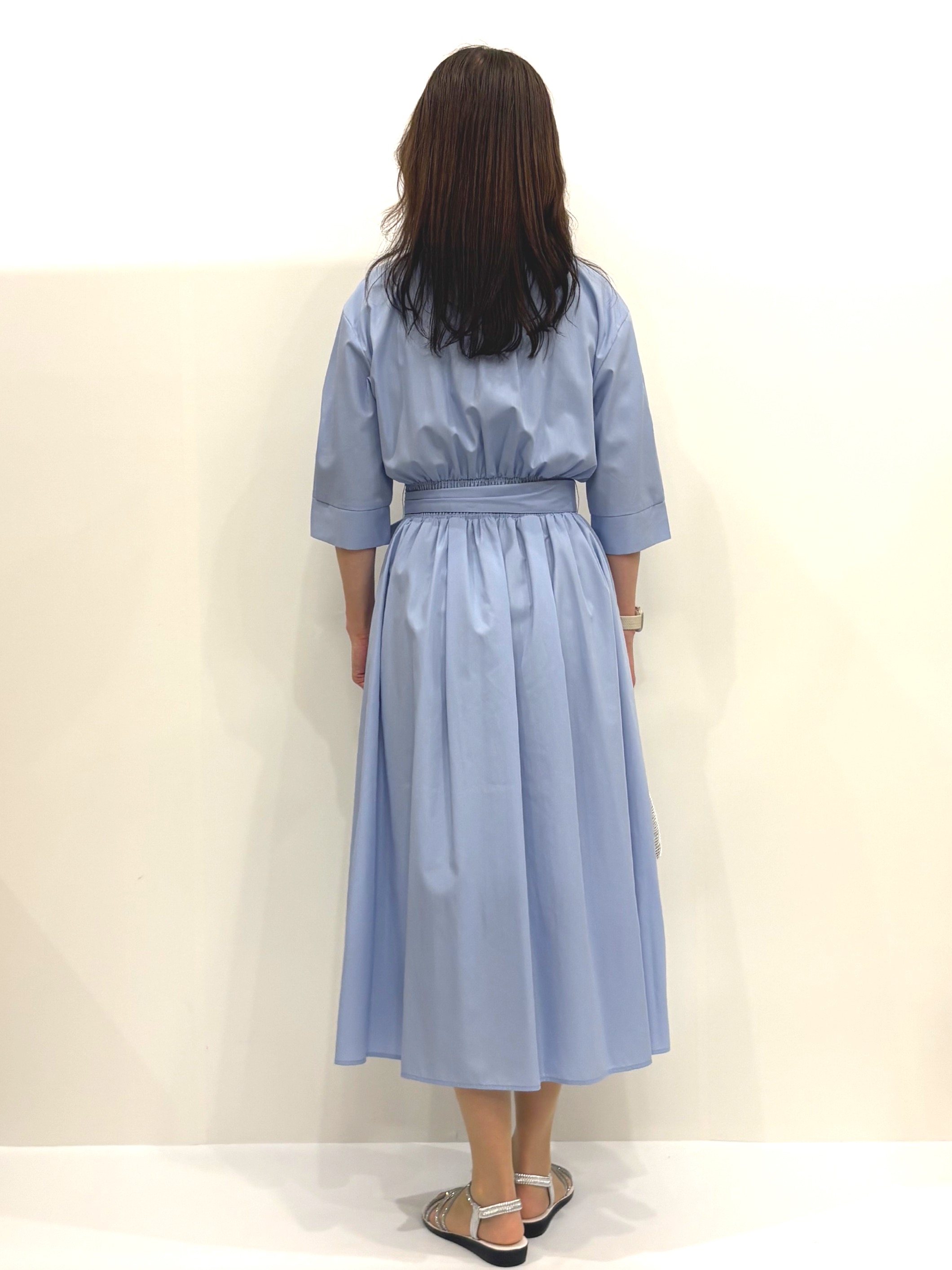 Satoさんの「OPAQUE.CLIP｜リボンベルト付きシャツワンピース【洗濯機OK／防シワ加工】」を使ったコーディネート