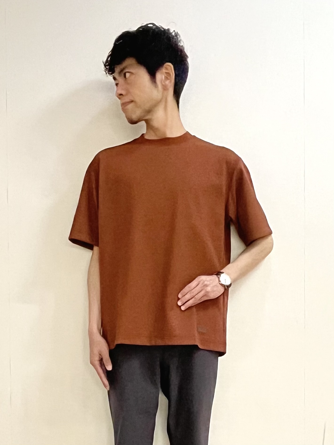 URAさんの「TAKEO KIKUCHI｜リップル小花シャツ」を使ったコーディネート