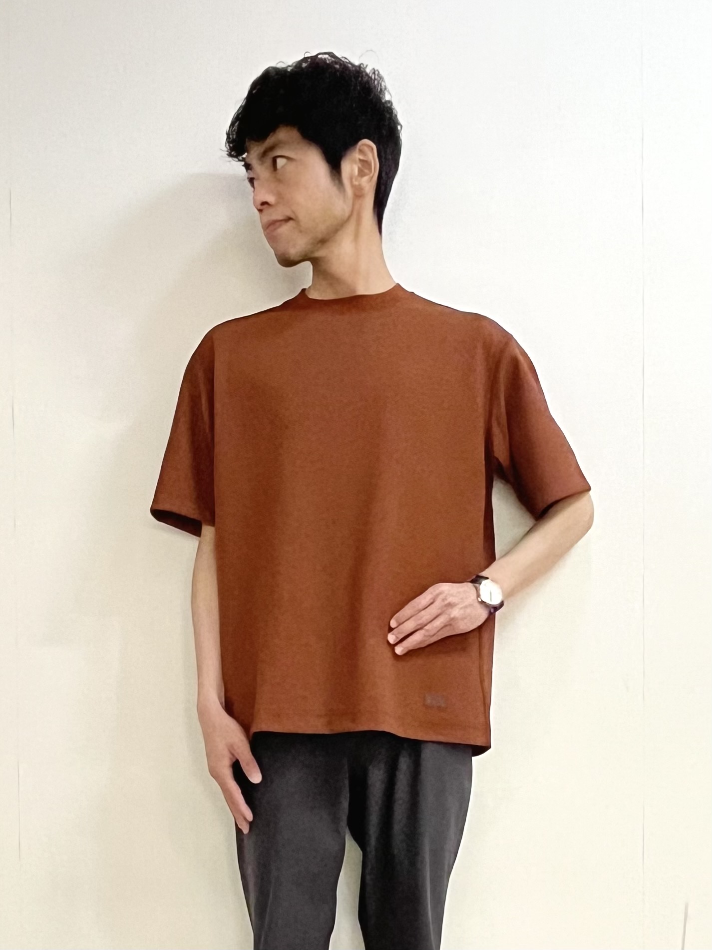URAさんの「TAKEO KIKUCHI｜リップル小花シャツ」を使ったコーディネート