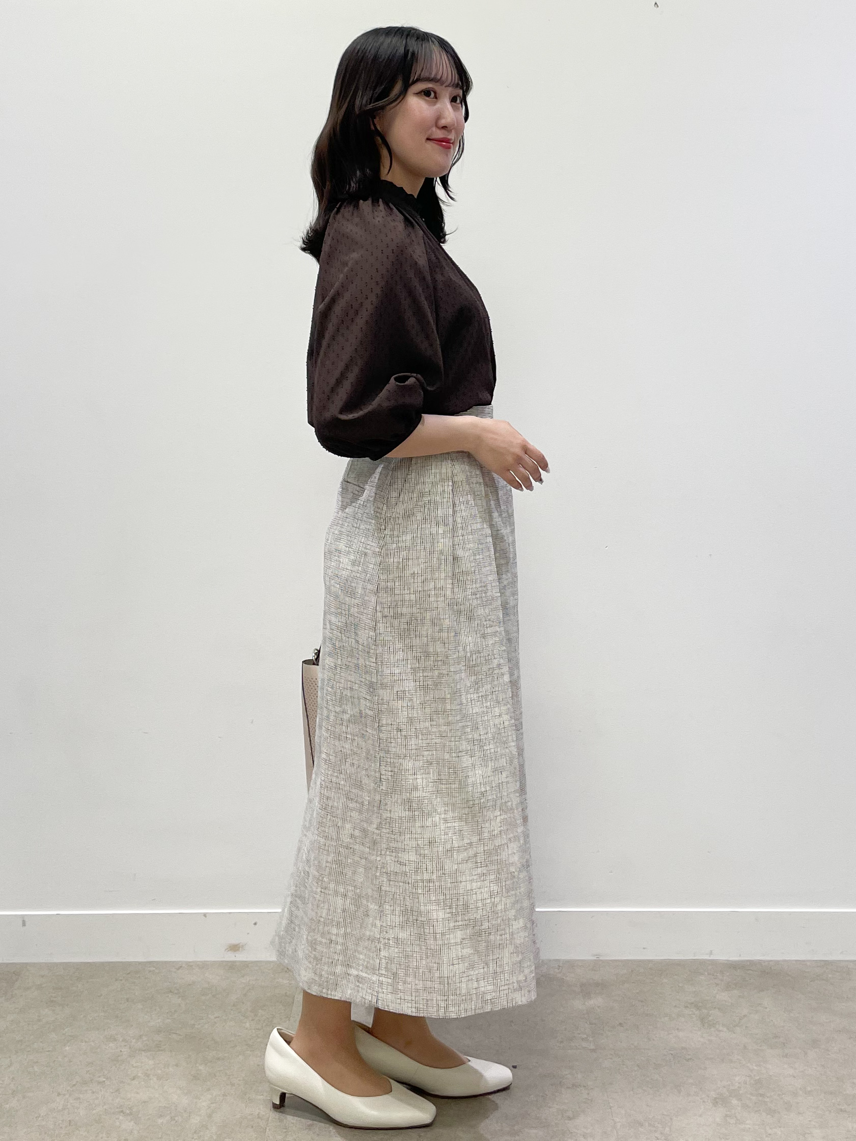 yukariさんの「Reflect｜プチハイネック フリルデザインブラウス」を使ったコーディネート