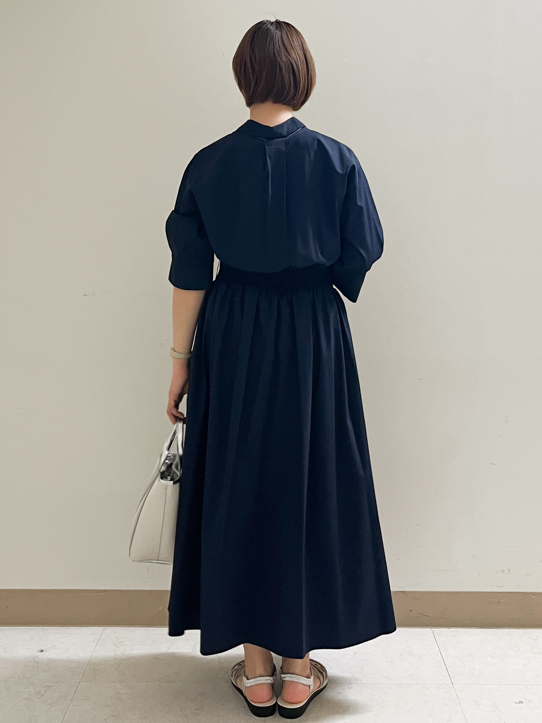 あかねさんの「OPAQUE.CLIP｜リボンベルト付きシャツワンピース【洗濯機OK／防シワ加工】」を使ったコーディネート