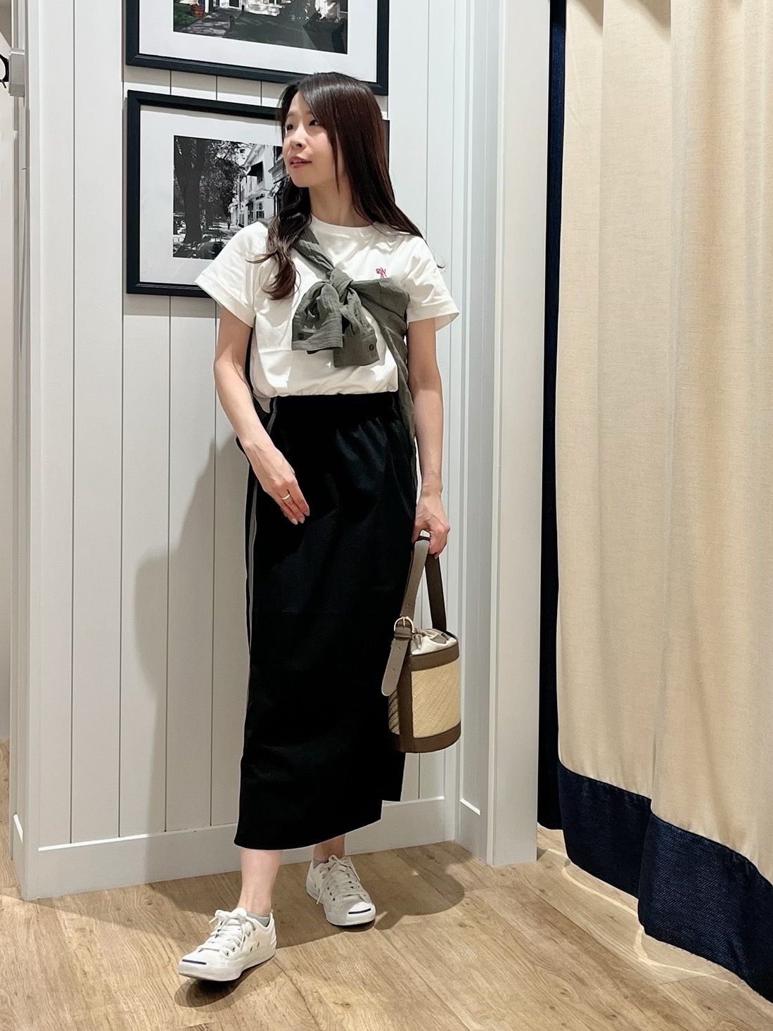 mihoさんの「Dessin｜【洗える】シアーカラーシャツ」を使ったコーディネート