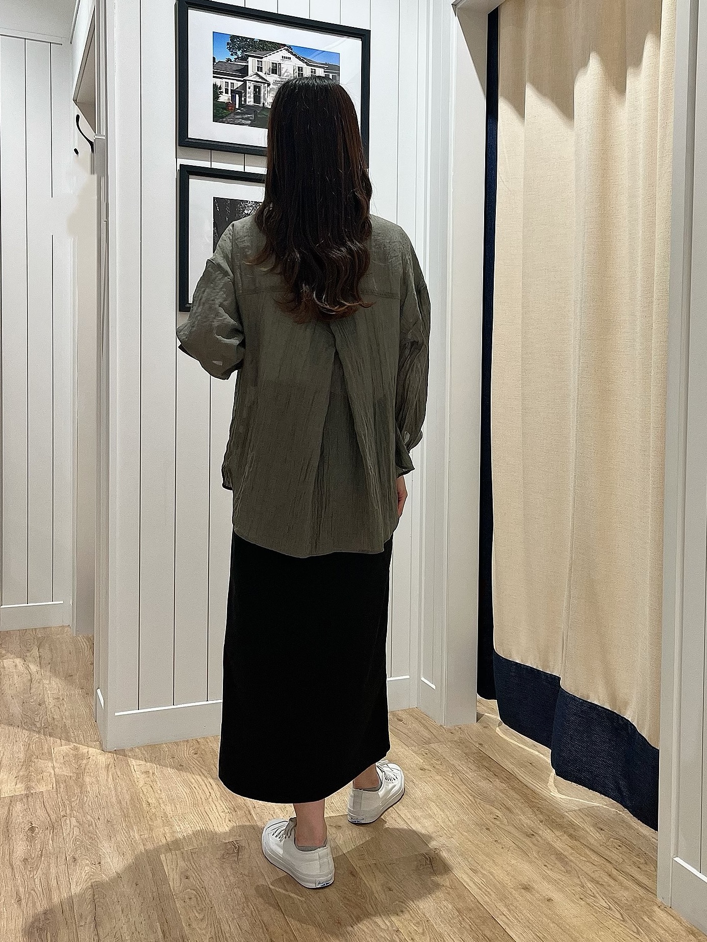 mihoさんの「Dessin｜【洗える】シアーカラーシャツ」を使ったコーディネート