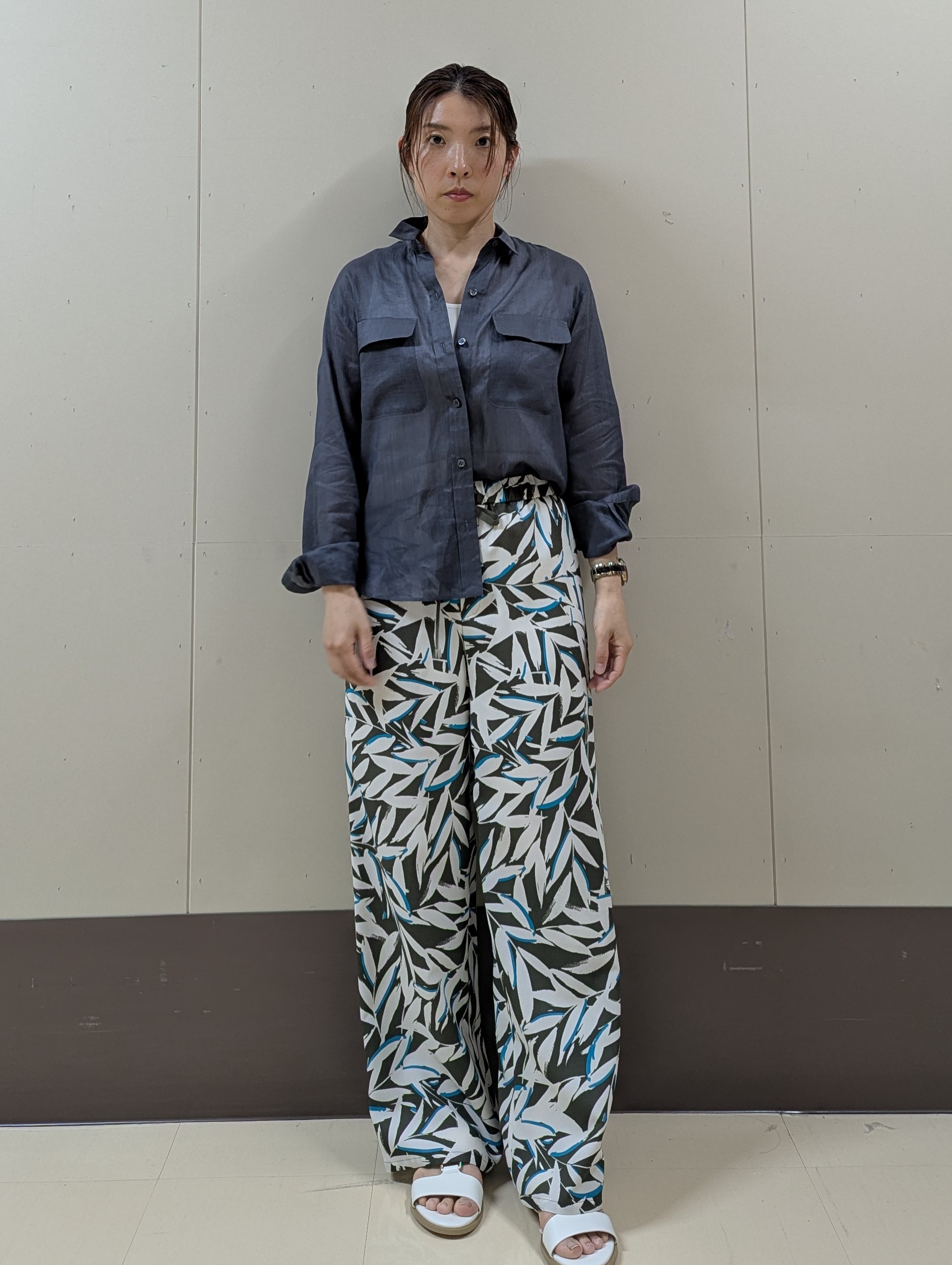 sachiさんの「UNTITLED｜【古畑星夏さん着用/接触冷感】ドライタッチシャツ」を使ったコーディネート