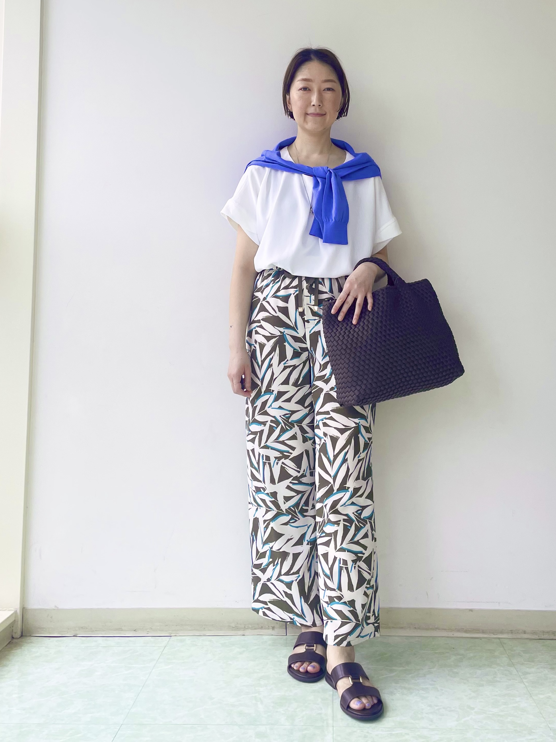 aliceさんの「UNTITLED｜【セットアップ可/UVカット/前後2WAY】リラクシーフレンチスリーブブラウス」を使ったコーディネート