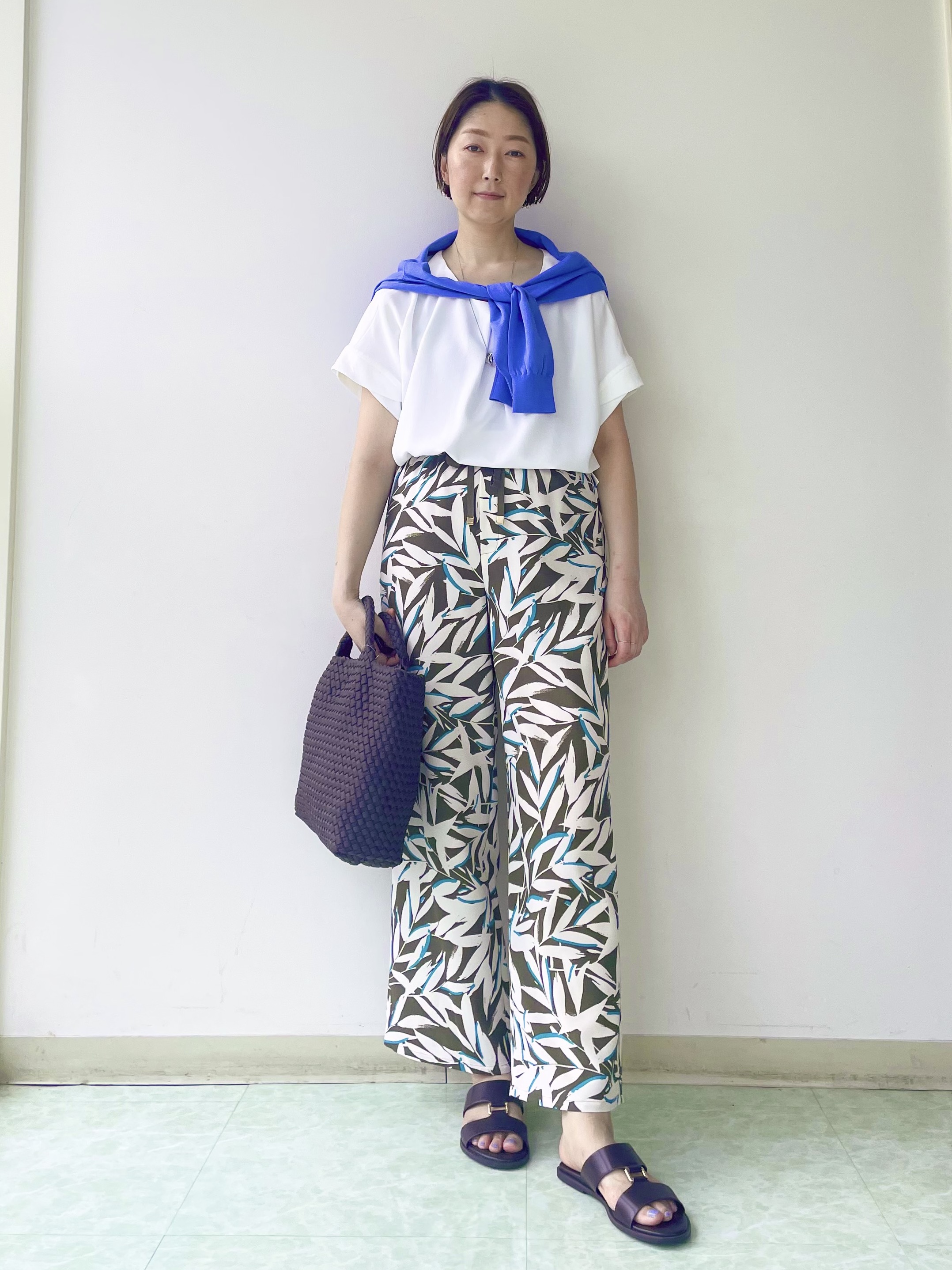 aliceさんの「UNTITLED｜【セットアップ可/UVカット/前後2WAY】リラクシーフレンチスリーブブラウス」を使ったコーディネート