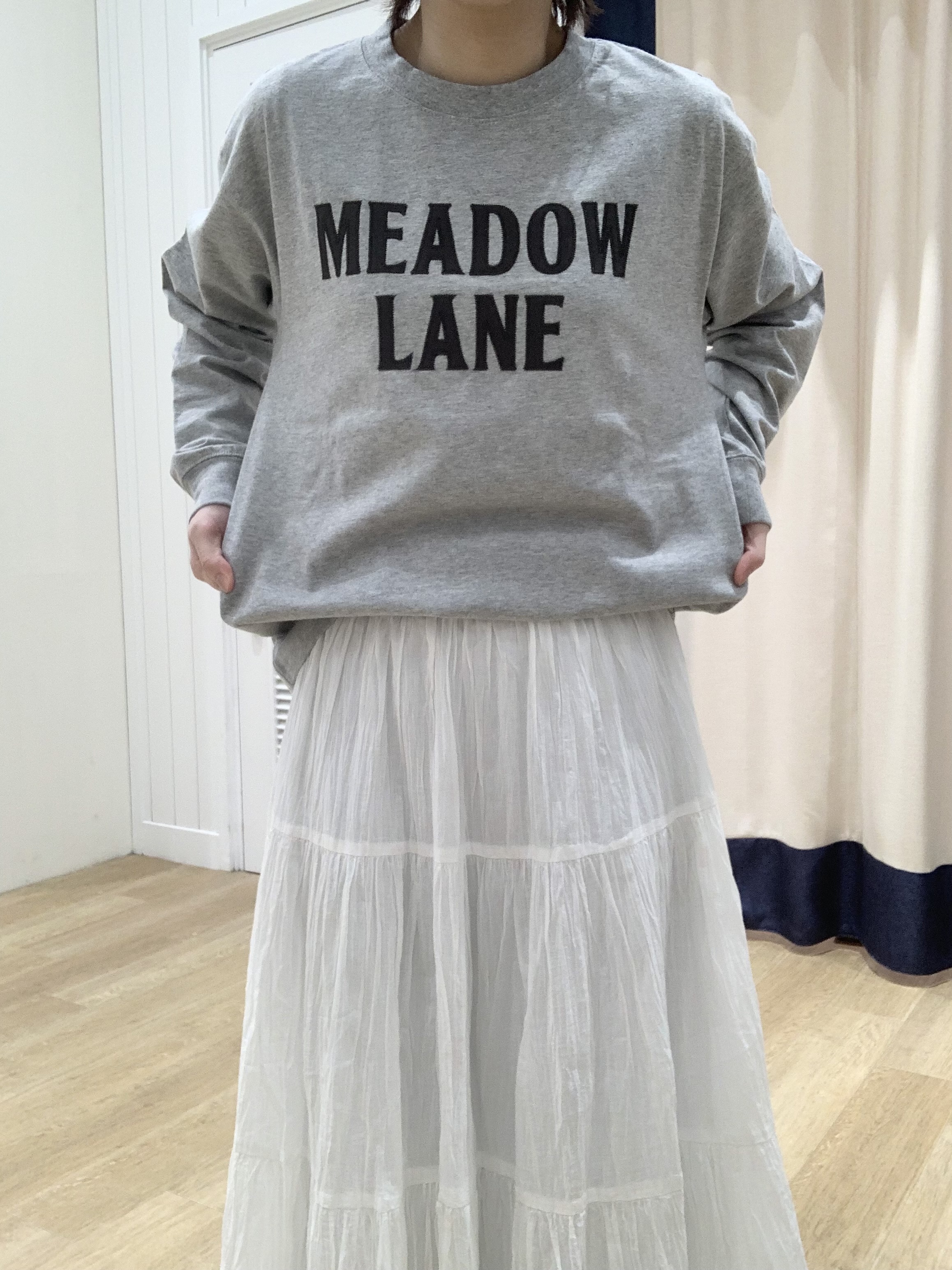 IMARIさんの「Dessin｜【洗える】コットンロゴロングTシャツ」を使ったコーディネート