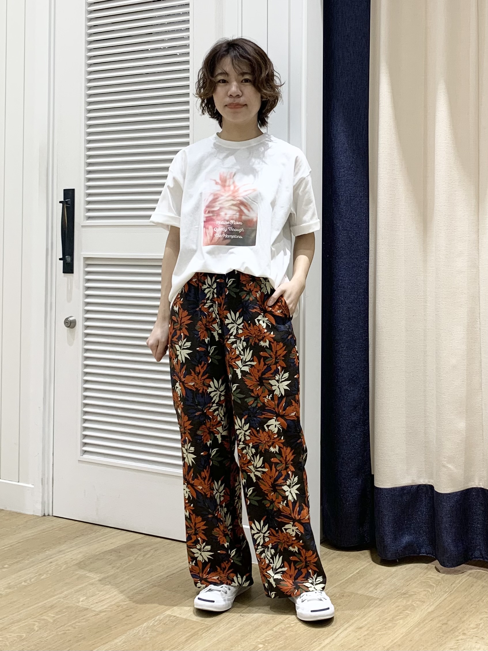 IMARIさんの「Dessin｜【洗える】オーガニック天竺フォトTシャツ」を使ったコーディネート