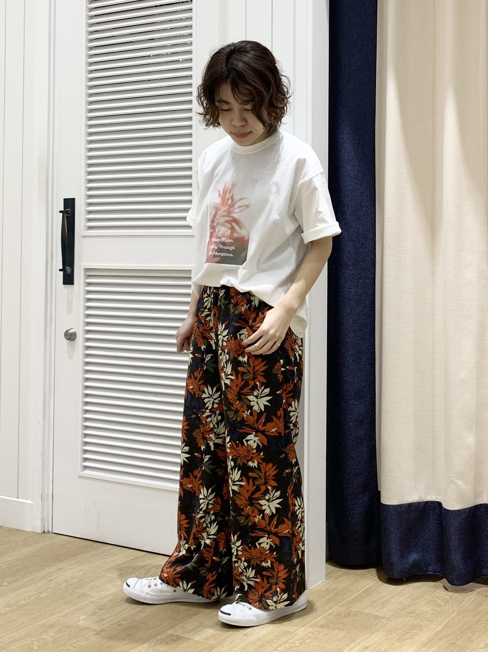 IMARIさんの「Dessin｜【洗える】オーガニック天竺フォトTシャツ」を使ったコーディネート