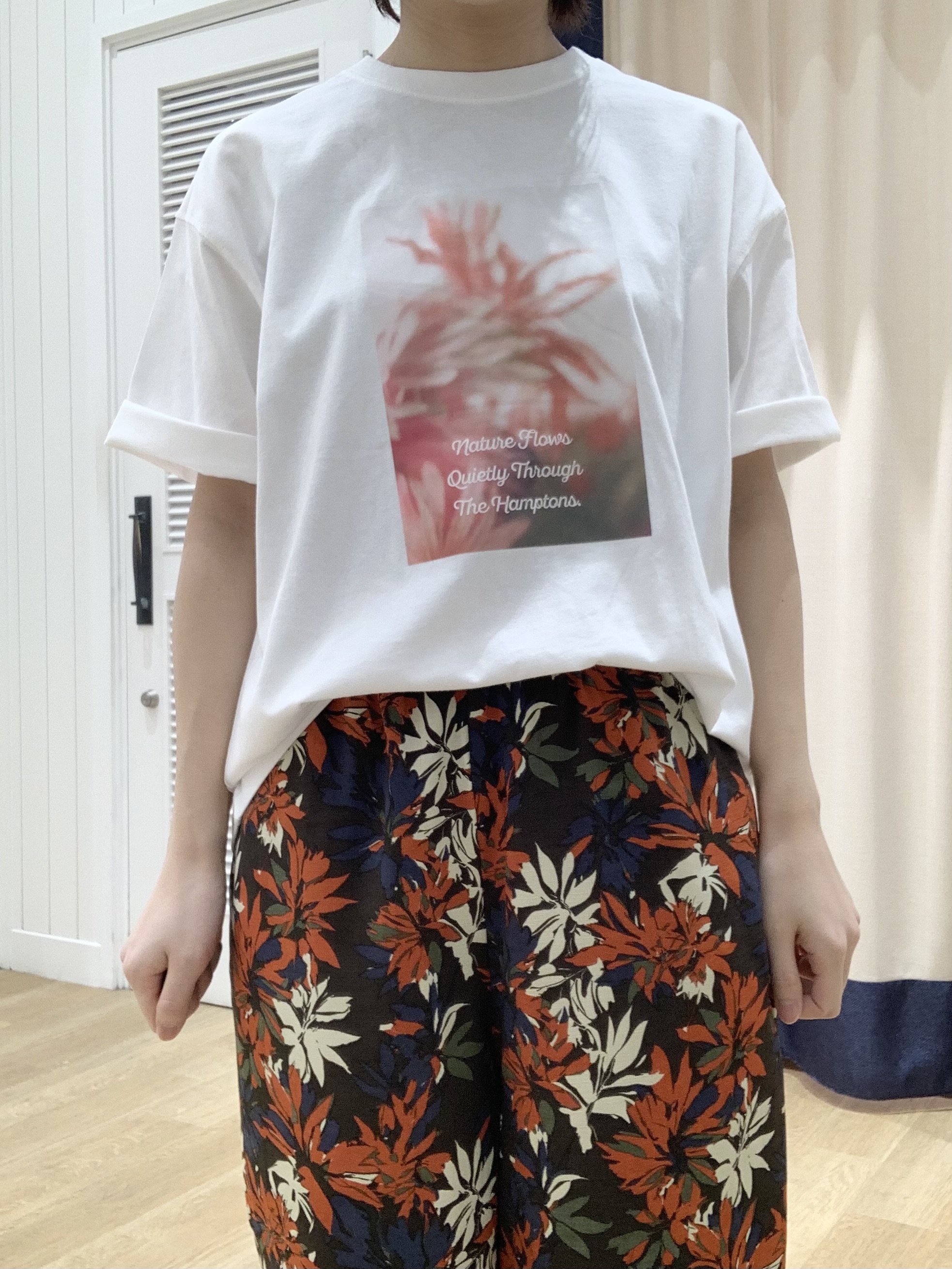 IMARIさんの「Dessin｜【洗える】オーガニック天竺フォトTシャツ」を使ったコーディネート