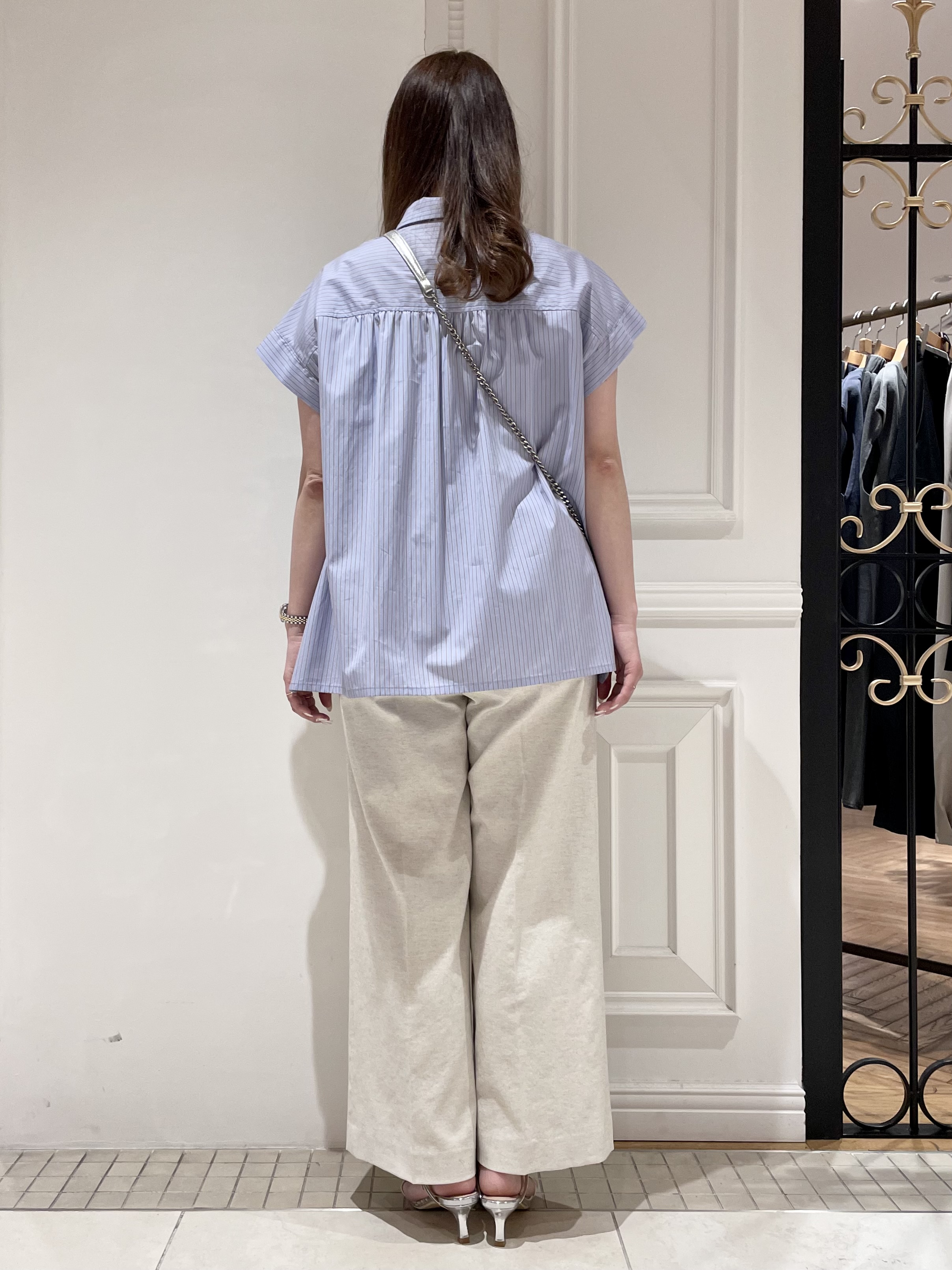 minowaさんの「DRESSTERIOR｜【吸水速乾/セットアップ可】リネンブレンドオックス ワイドパンツ」を使ったコーディネート