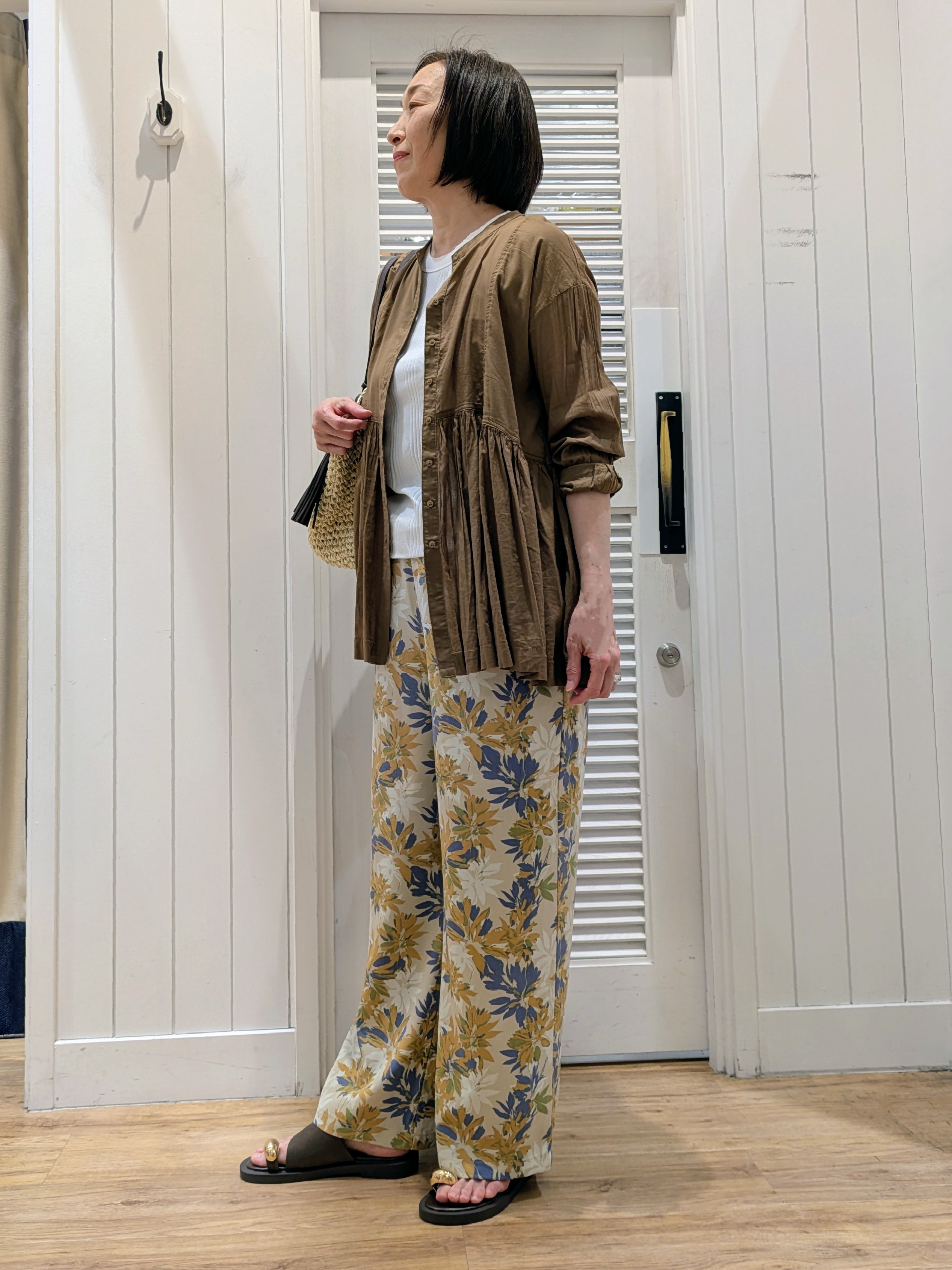 Asaさんの「Dessin｜ボイルブラウス」を使ったコーディネート