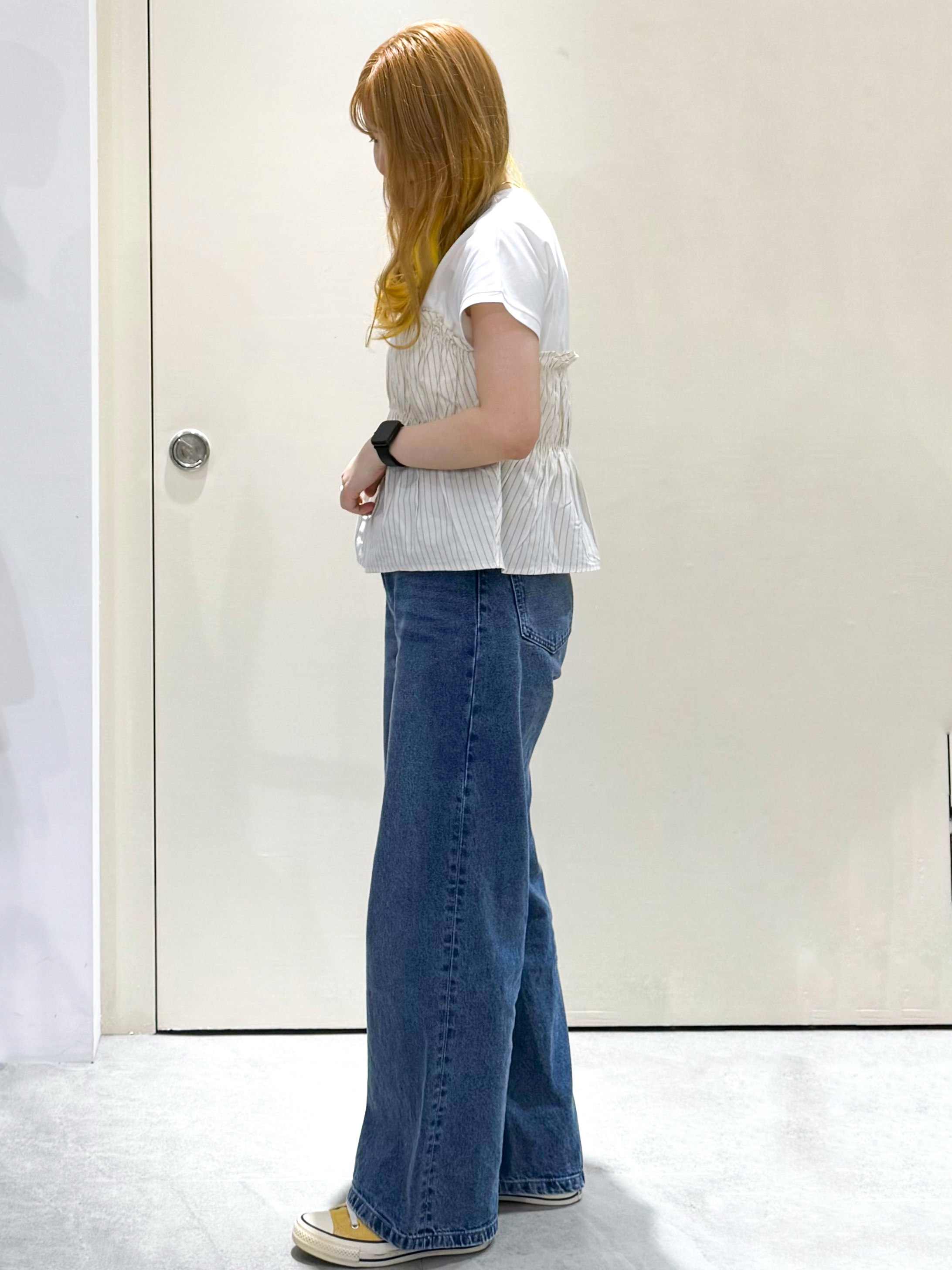 sayaさんの「OPAQUE.CLIP｜ビスチェドッキングTシャツ【洗濯機OK】」を使ったコーディネート