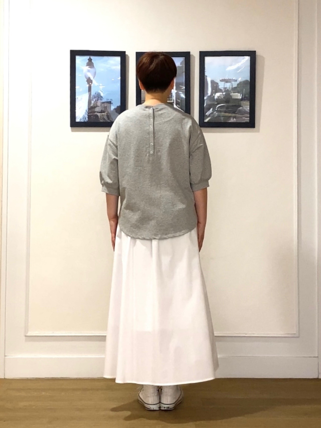 Hiroさんの「Dessin｜【洗える】コットンメッシュニットカーディガン」を使ったコーディネート