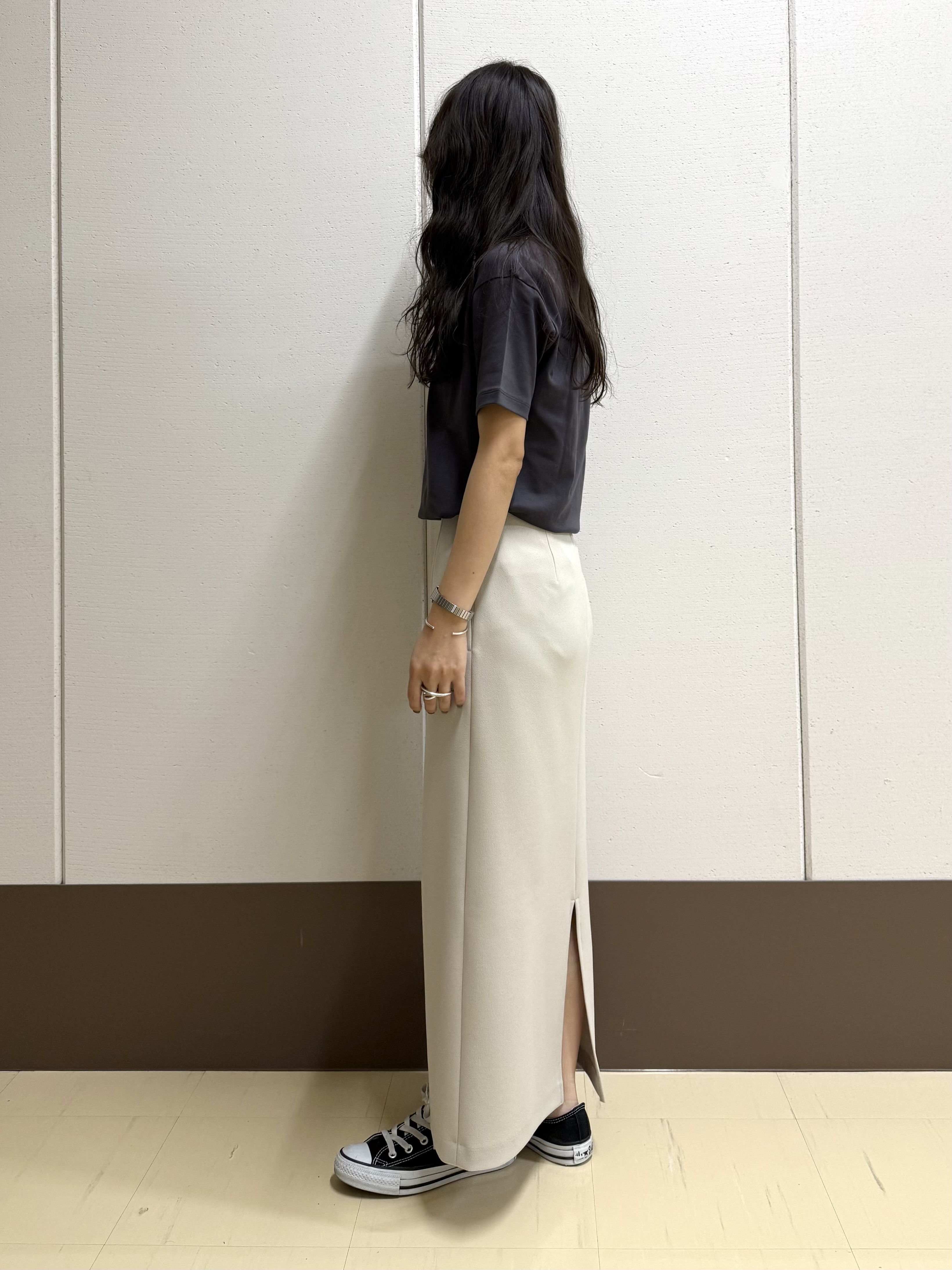 mamiさんの「INDIVI｜【UVケア／選べるグラフィック】スムースジャージTシャツ」を使ったコーディネート