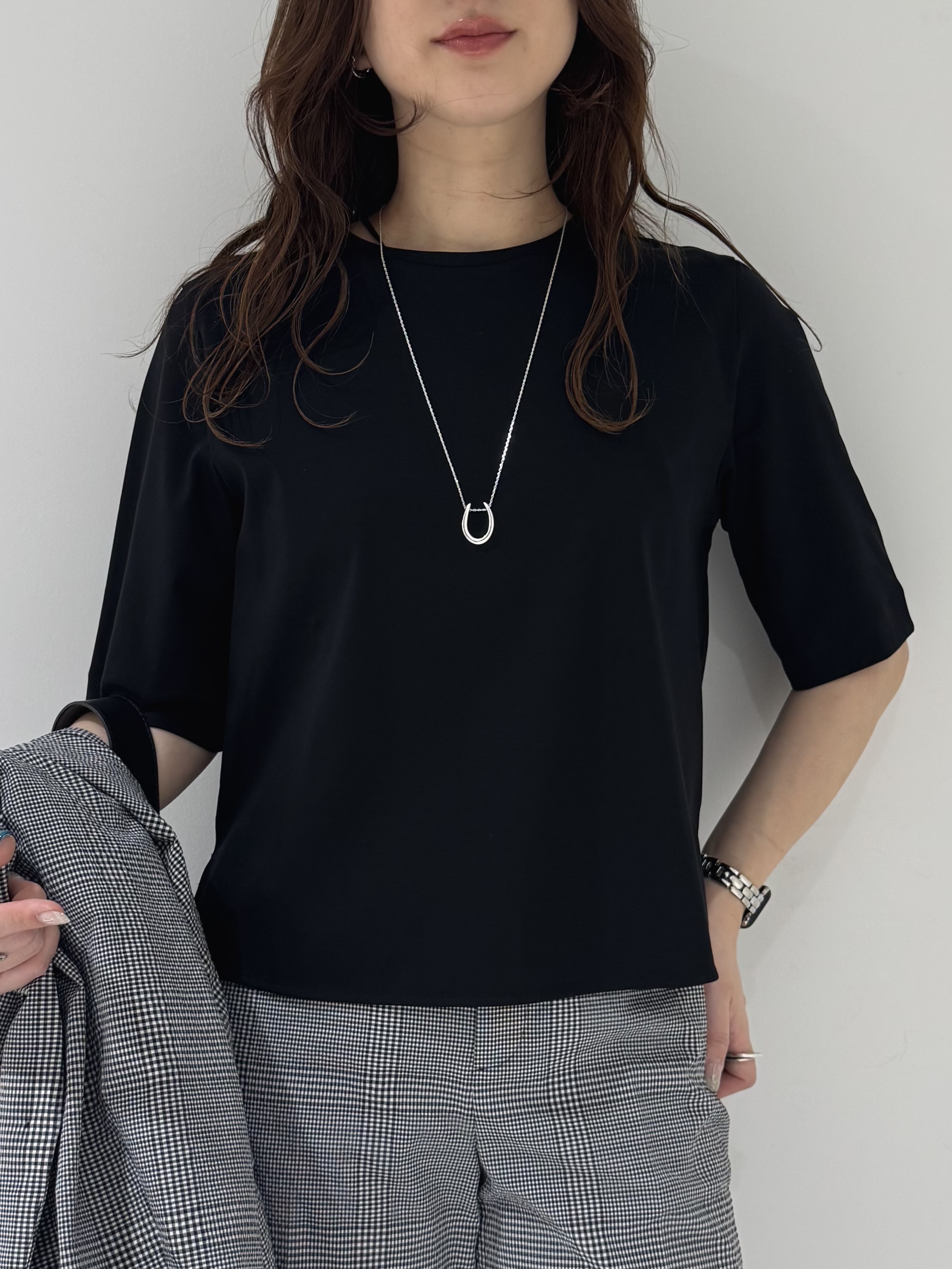 そんさんの「INDIVI｜【洗える／UVケア／SETUP可能】サッカー素材テーラードジャケット」を使ったコーディネート