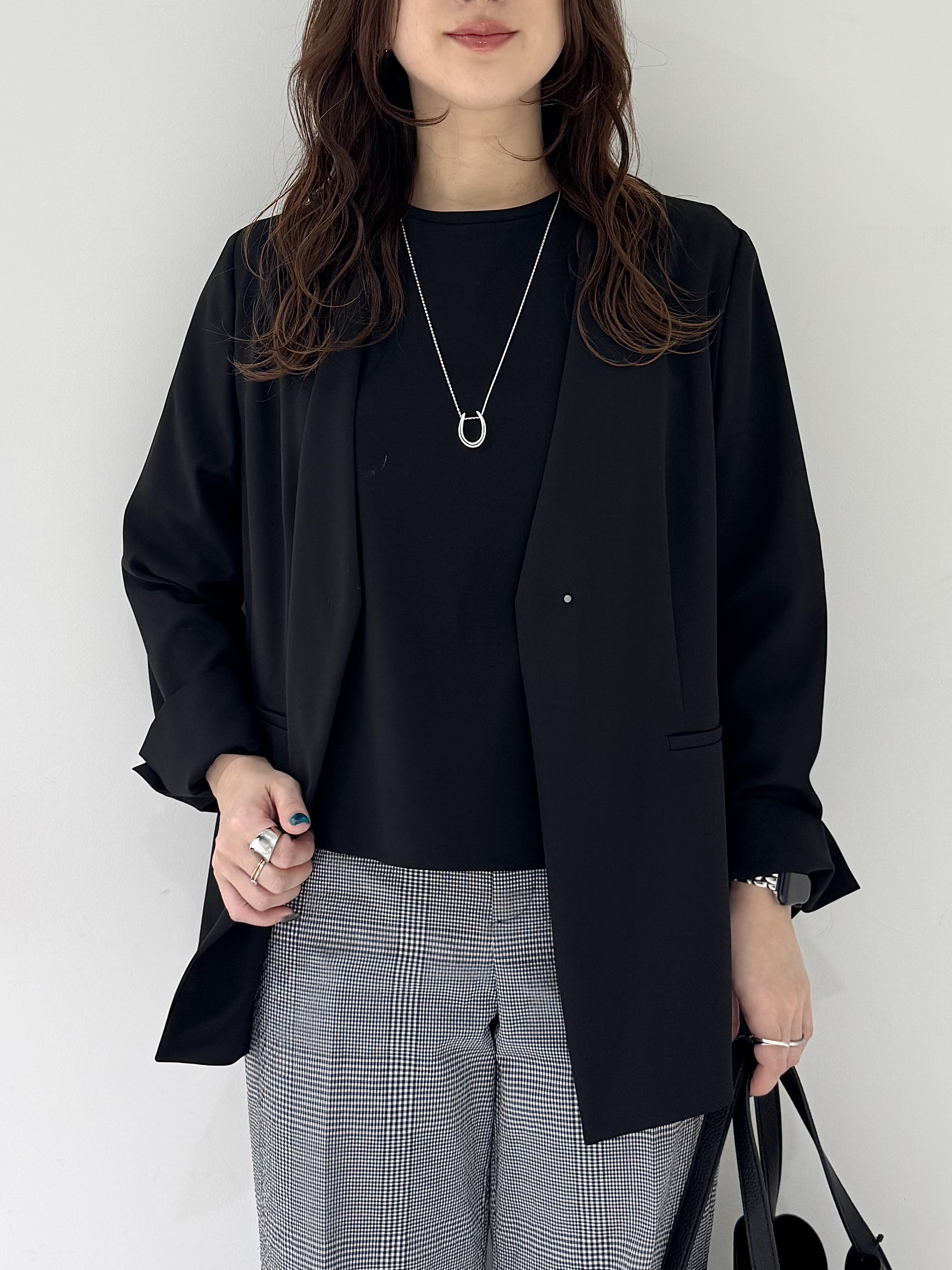 そんさんの「INDIVI｜【接触冷感／透湿／着る日傘】ノーカラージャケット」を使ったコーディネート