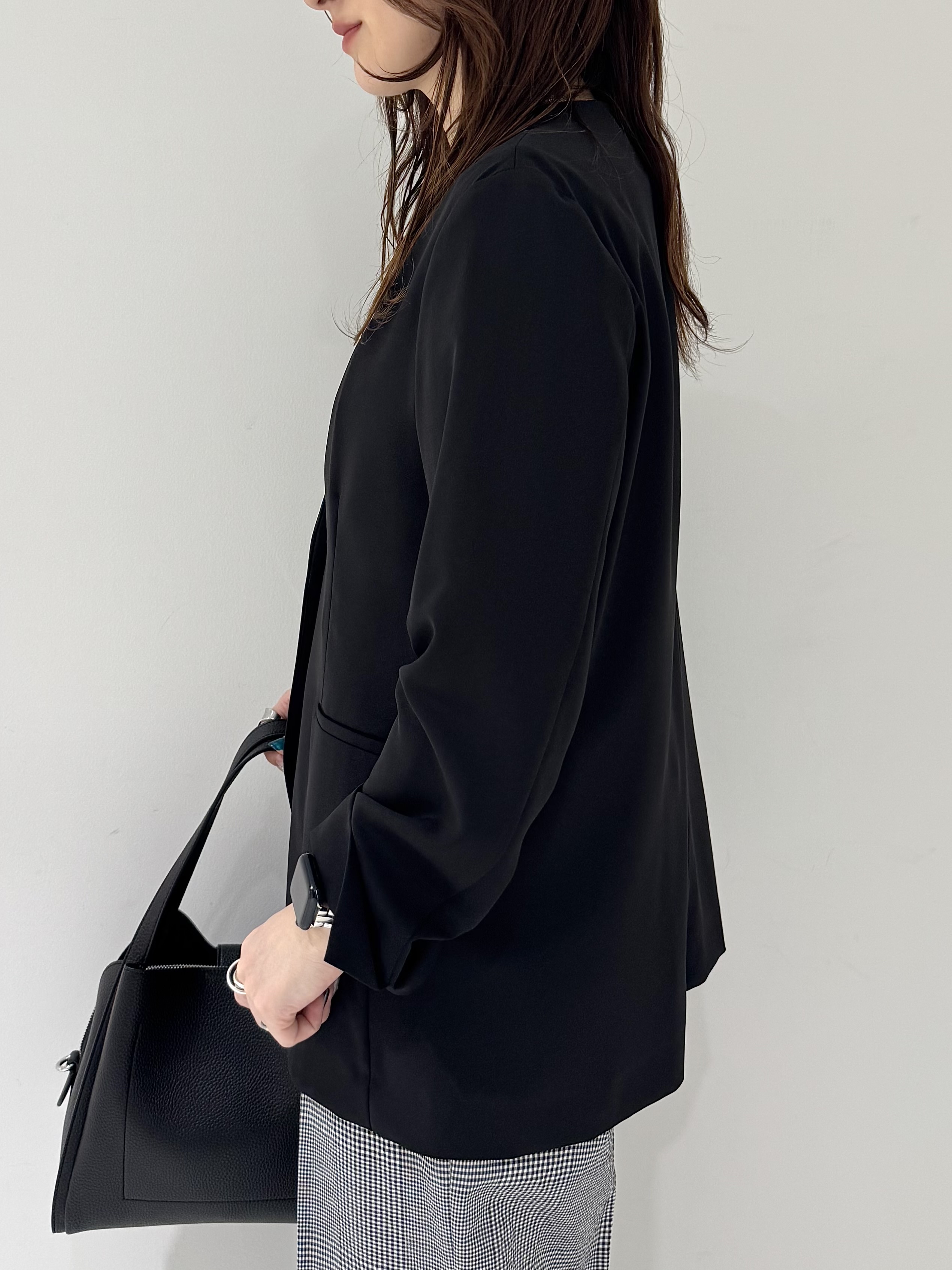 そんさんの「INDIVI｜【接触冷感／透湿／着る日傘】ノーカラージャケット」を使ったコーディネート