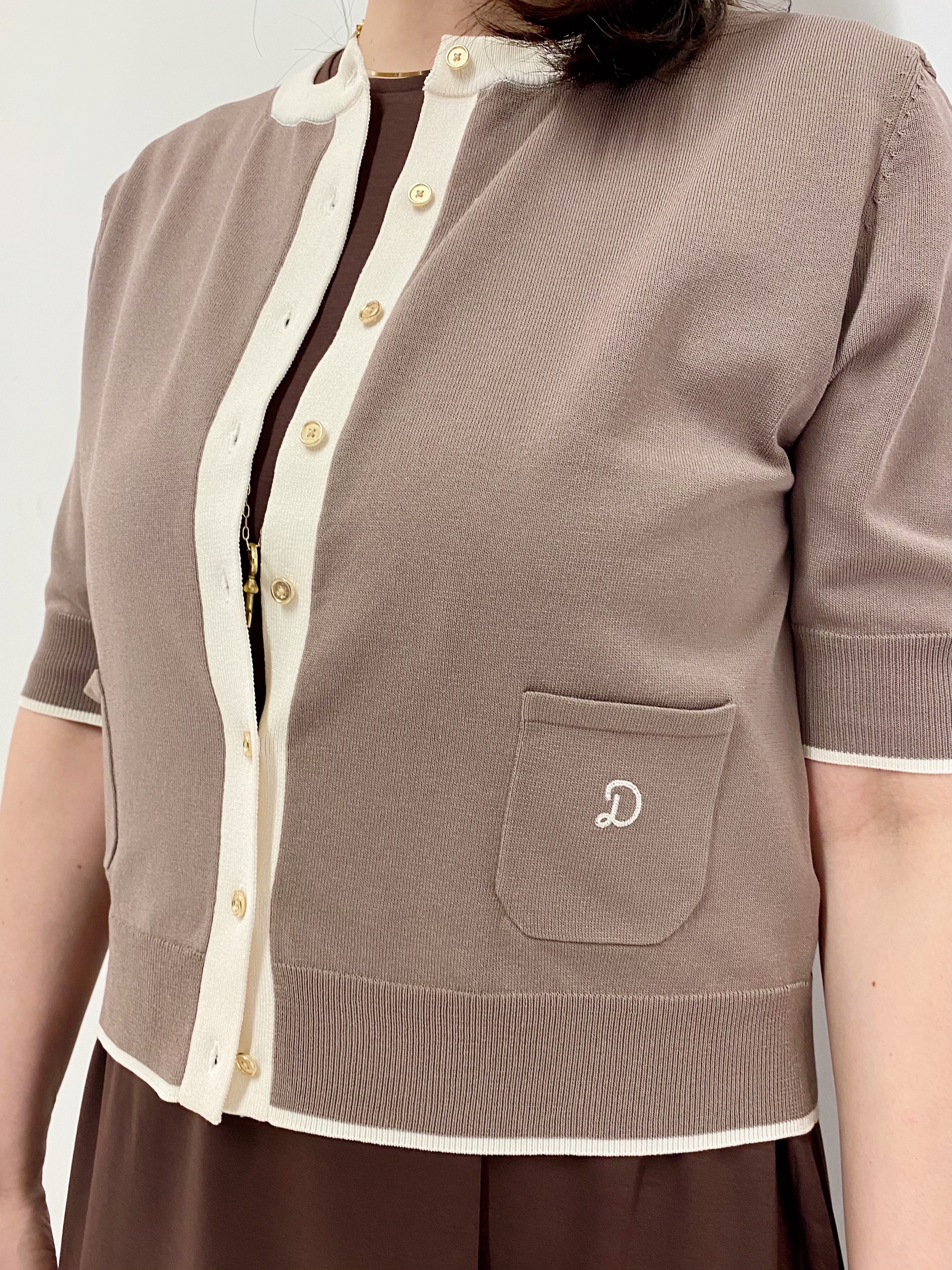 Sawaguchiさんの「DRESSTERIOR｜【接触冷感／抗菌防臭／消臭/ウォッシャブル】アイスクリアコットン フレンチスリーブワンピース」を使ったコーディネート
