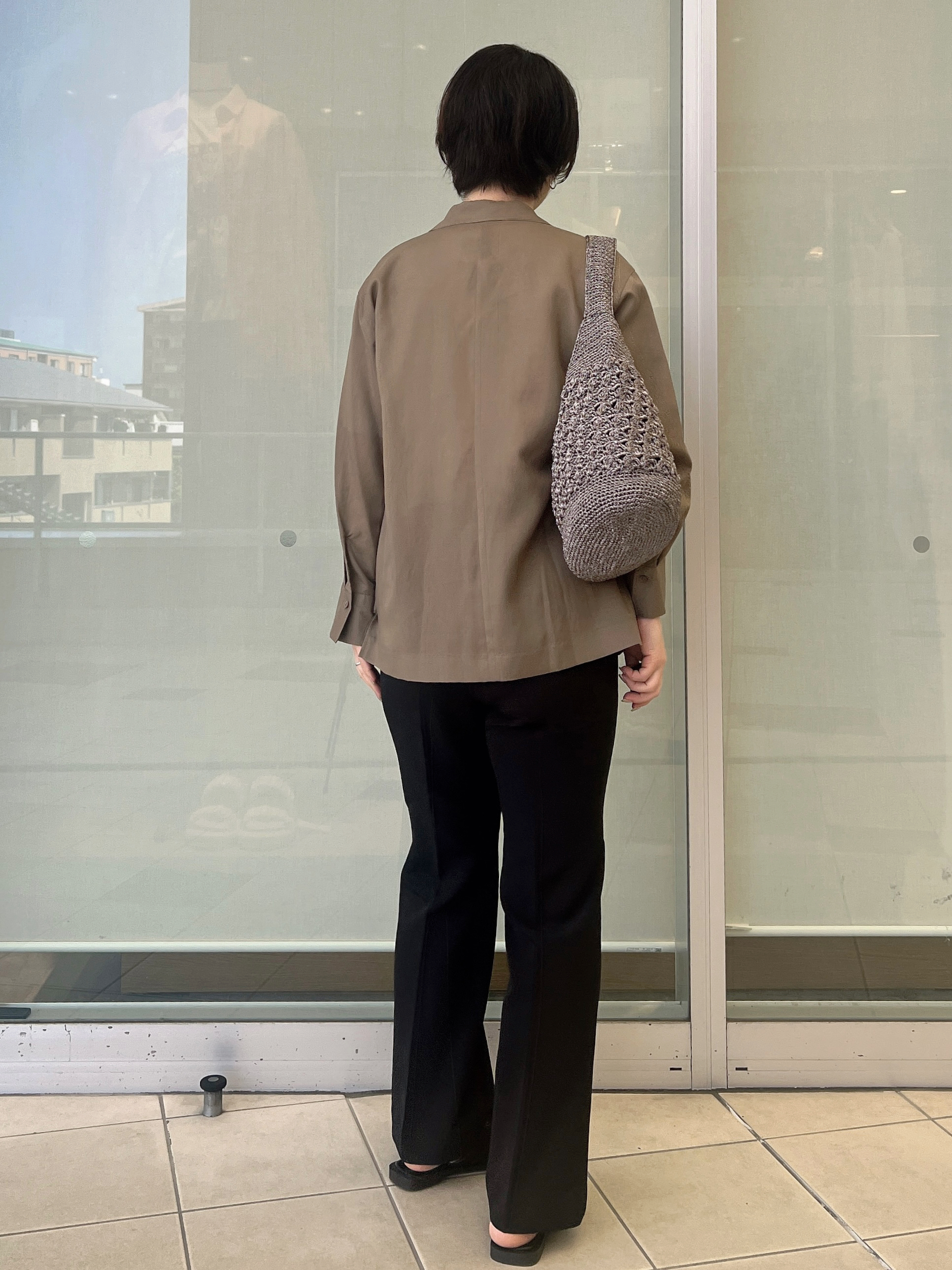 yo-koさんの「OPAQUE.CLIP｜2WAYスリーブシアーテーラードジャケット【洗濯機OK】」を使ったコーディネート