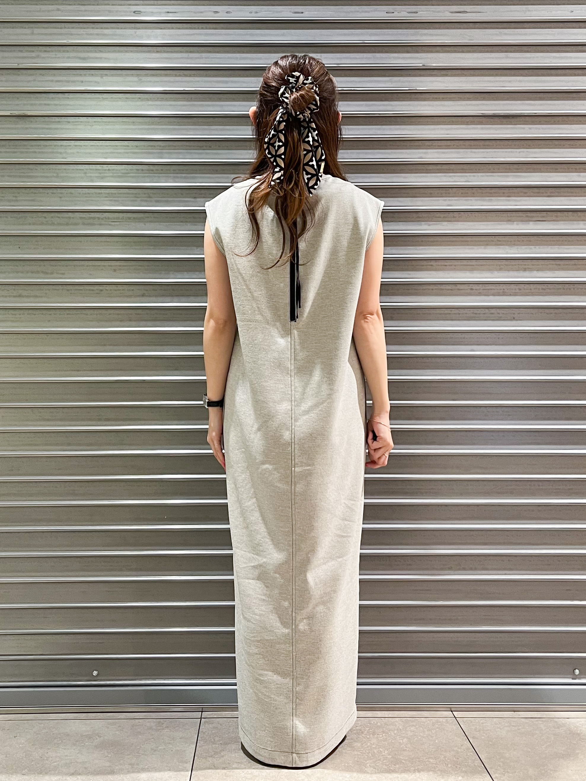 じゅんさんの「DRESSTERIOR｜【セットアップ可/UVカット/接触冷感/吸水速乾】ウォッシャブル Iラインワンピース」を使ったコーディネート