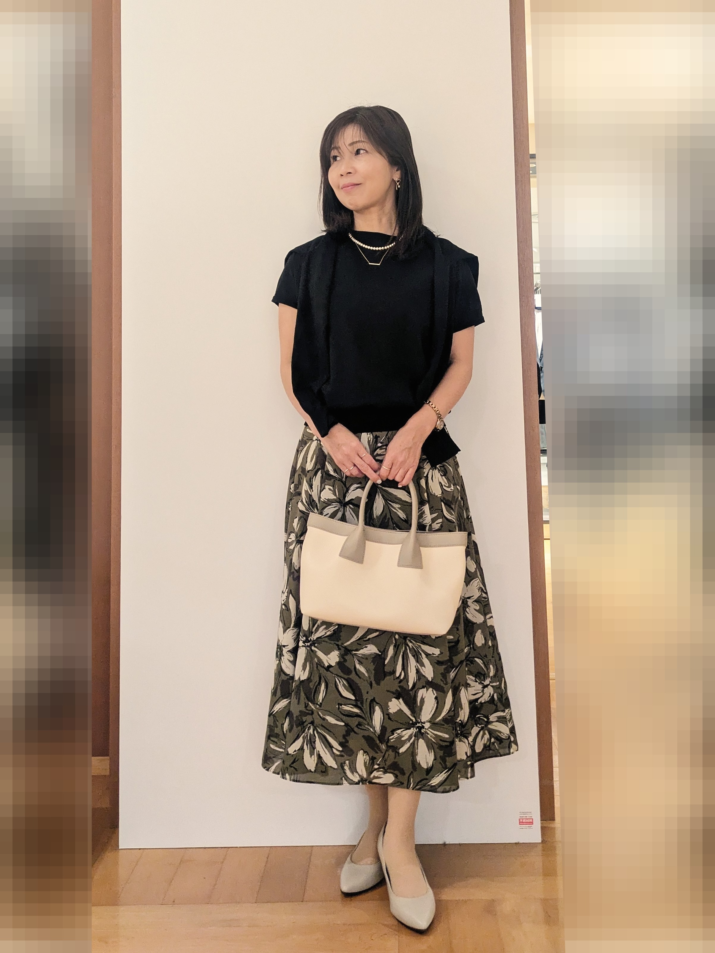 laverさんの「UNTITLED｜【9色展開/アンサンブル可/洗える】コットンベーシックニット」を使ったコーディネート