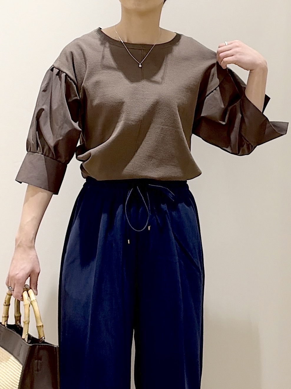 えりさんの「OPAQUE.CLIP｜【UV／接触冷感】ダブルブレストジャケット《防シワ加工／洗える》」を使ったコーディネート