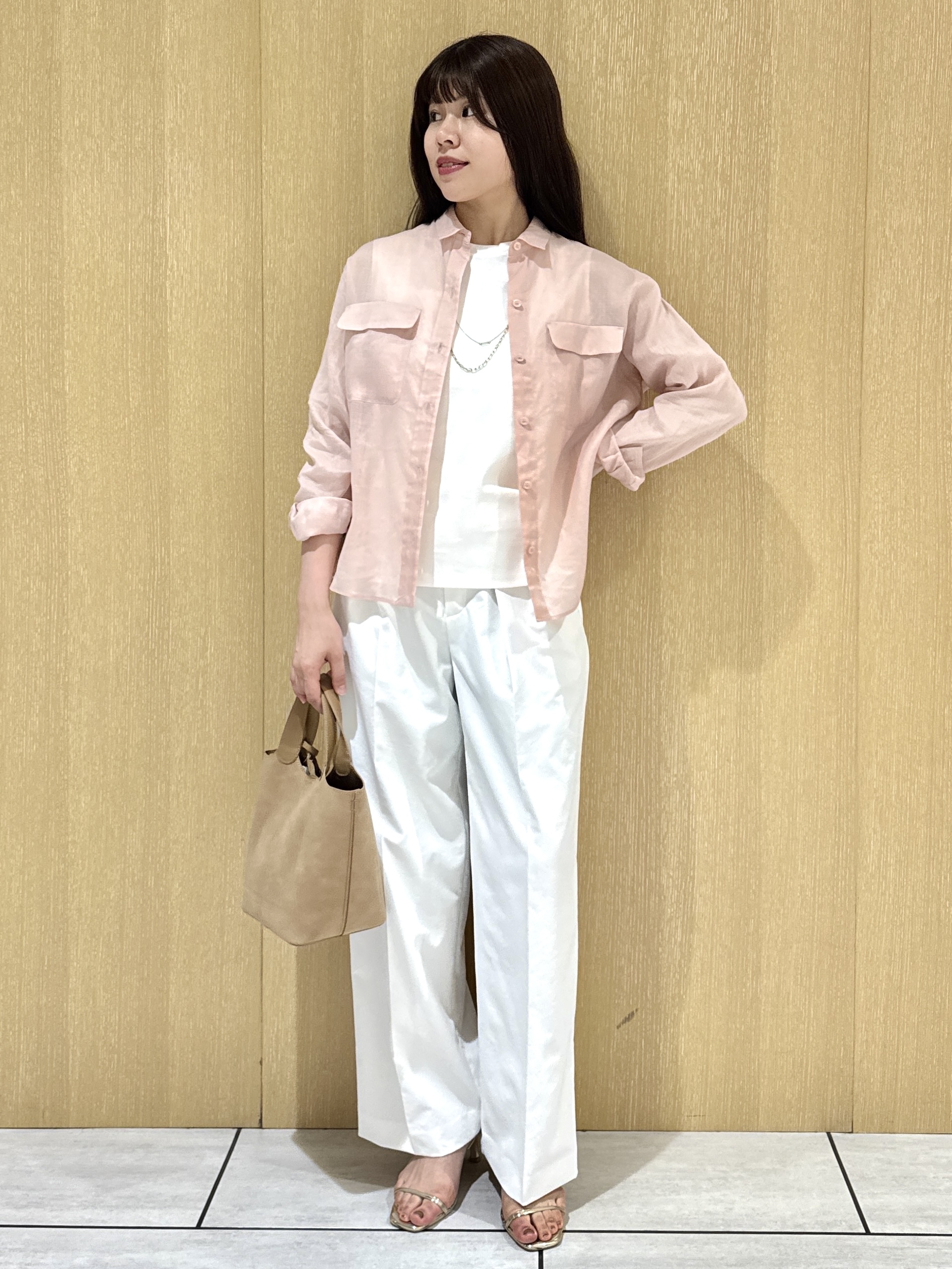 nanaさんの「UNTITLED｜【接触冷感】ドライタッチシャツ」を使ったコーディネート
